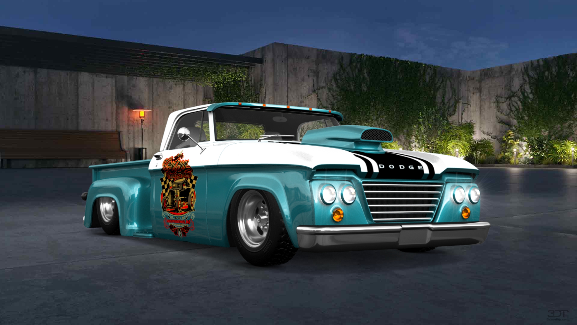 Dodge D-100 Stepside 2 Door pickup truck 1961 tuning