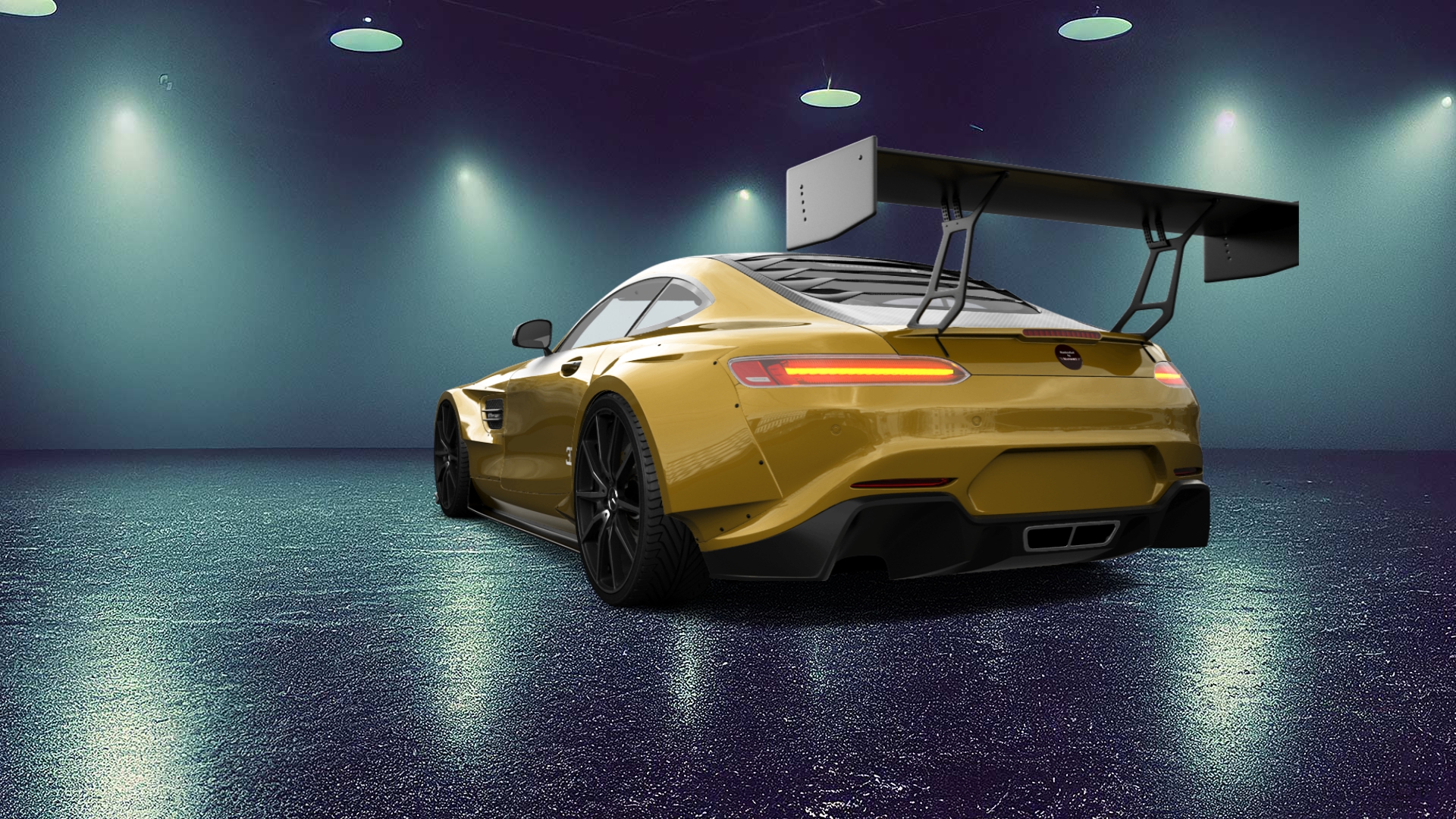 Mercedes AMG GT 2 door fastback coupe 2016 tuning