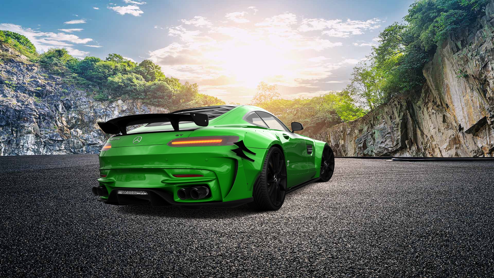 Mercedes AMG GT 2 door fastback coupe 2016 tuning