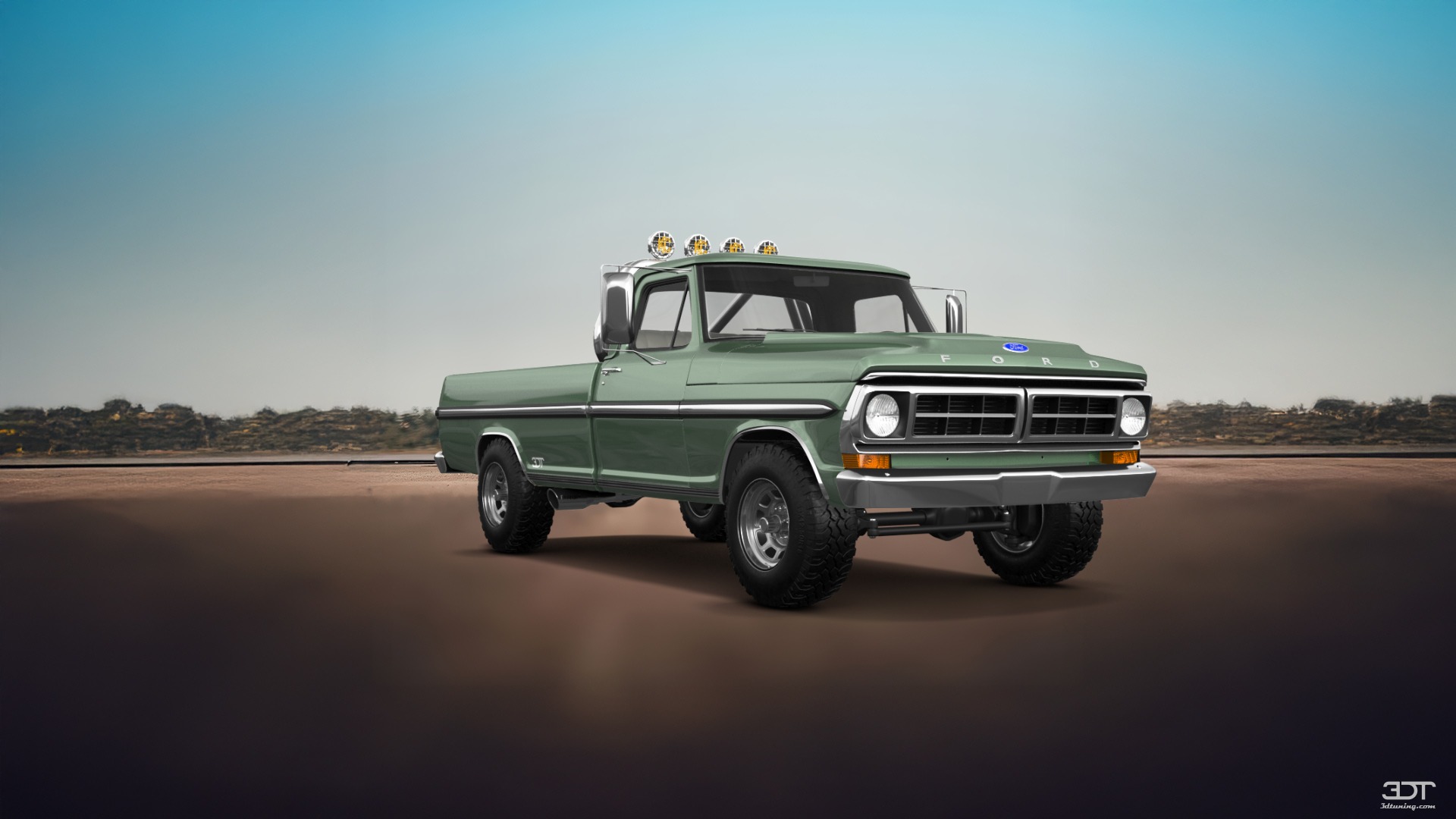 Ford F-250 2 Door pickup truck 1971 tuning