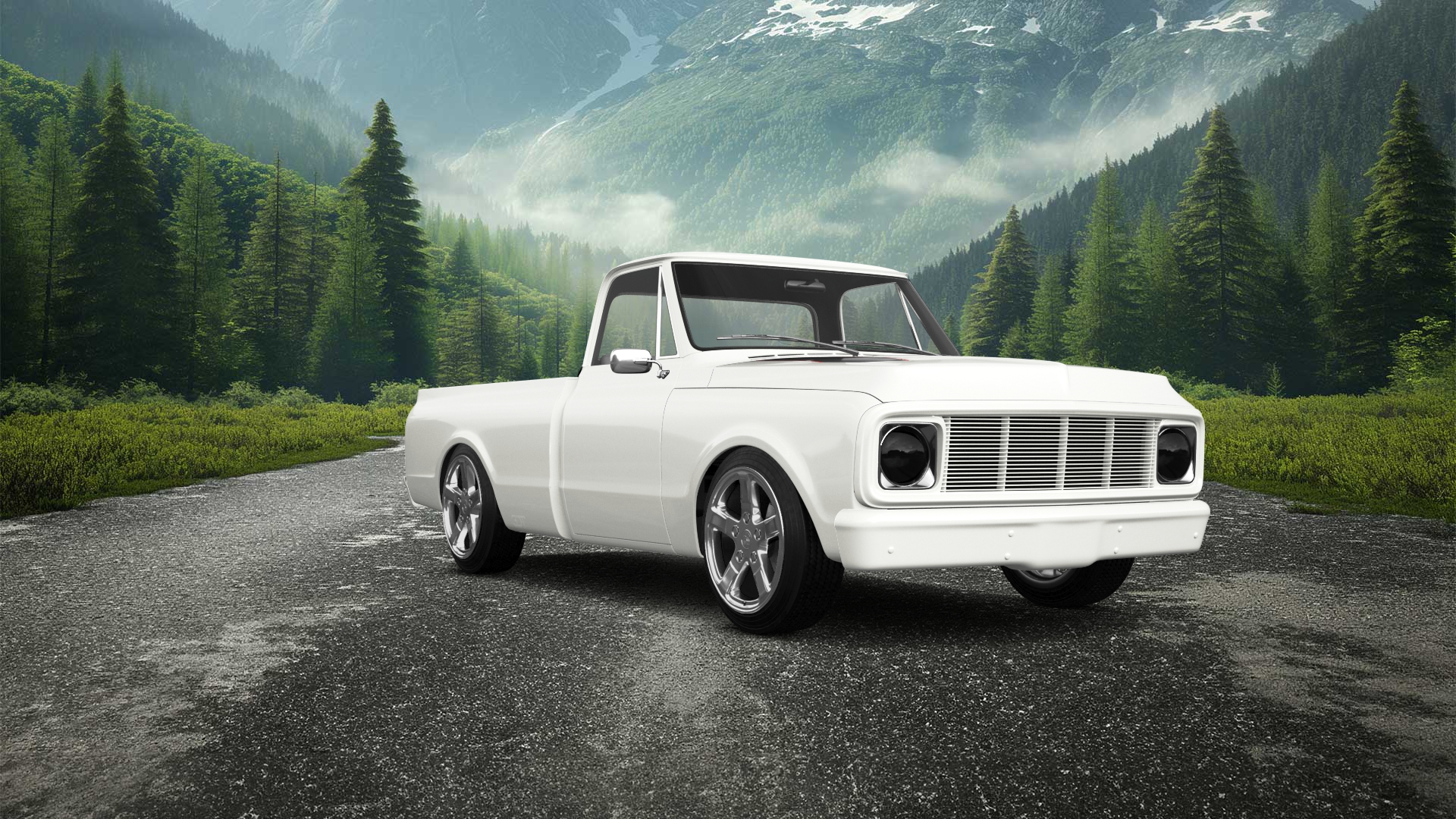 Chevrolet C-10 Cheyenne 2 Door pickup truck 1972 tuning