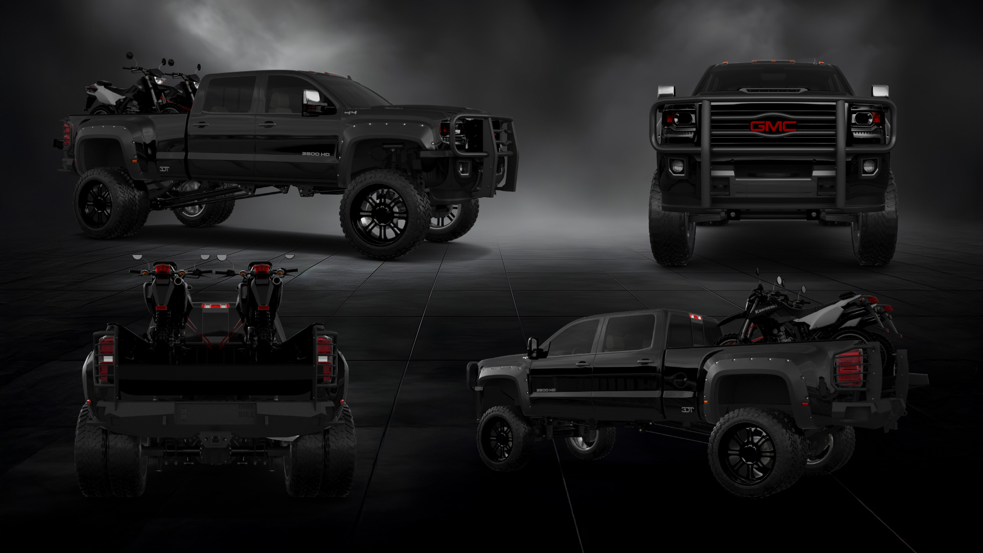 GMC Sierra 3500 HD Crew Cab 4 Door pickup truck 2015 tuning