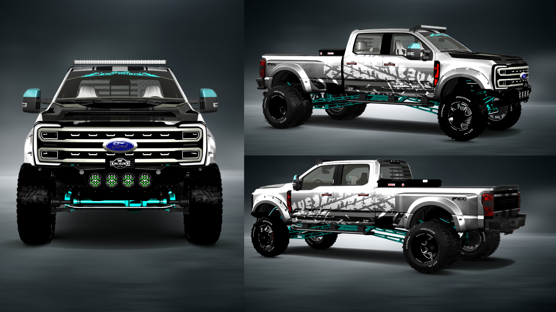 Ford F-350 DRW Crew Cab 4 Door pickup truck 2023 tuning
