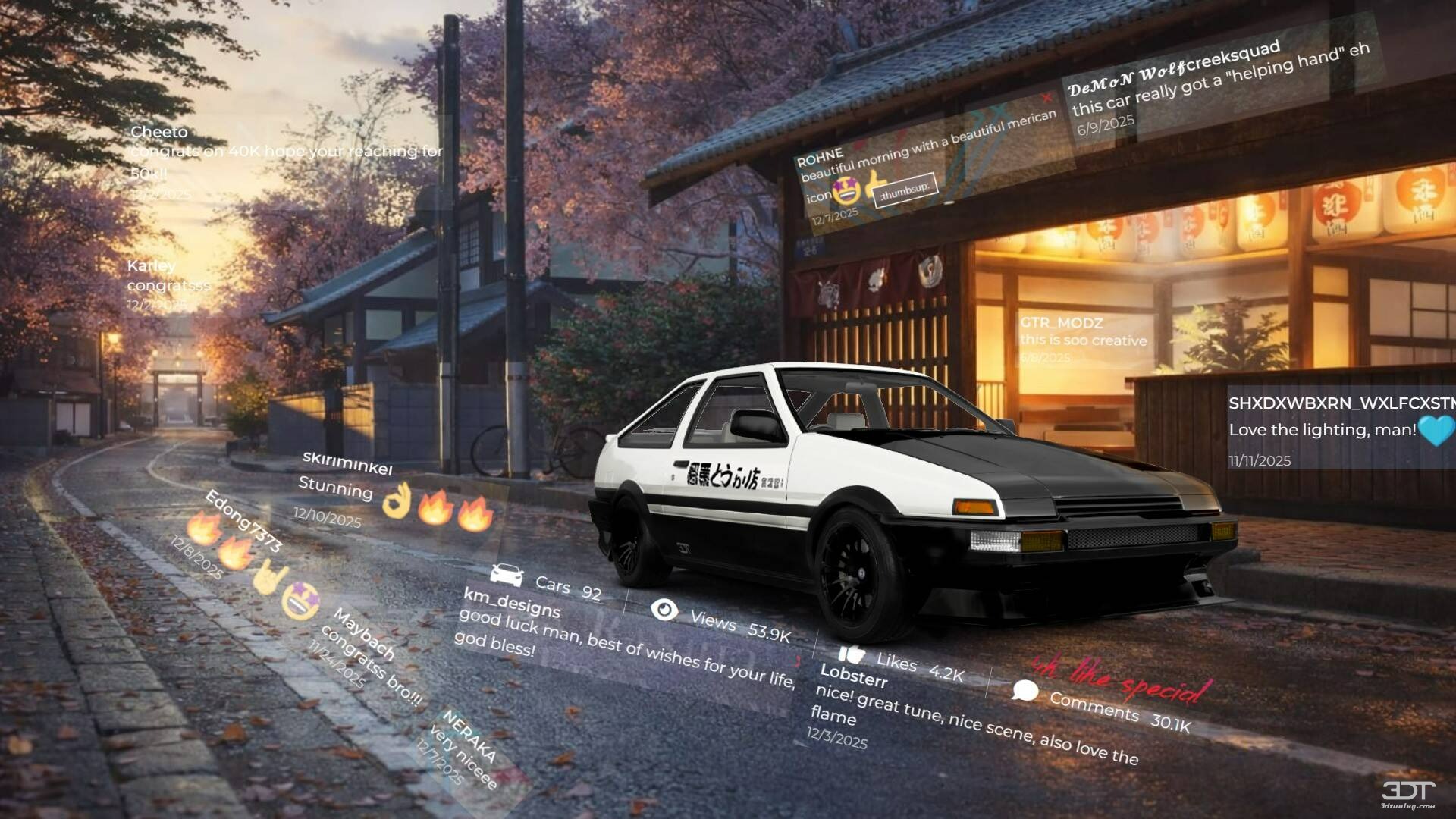 Toyota AE86 3 Door Hatchback 1985 tuning