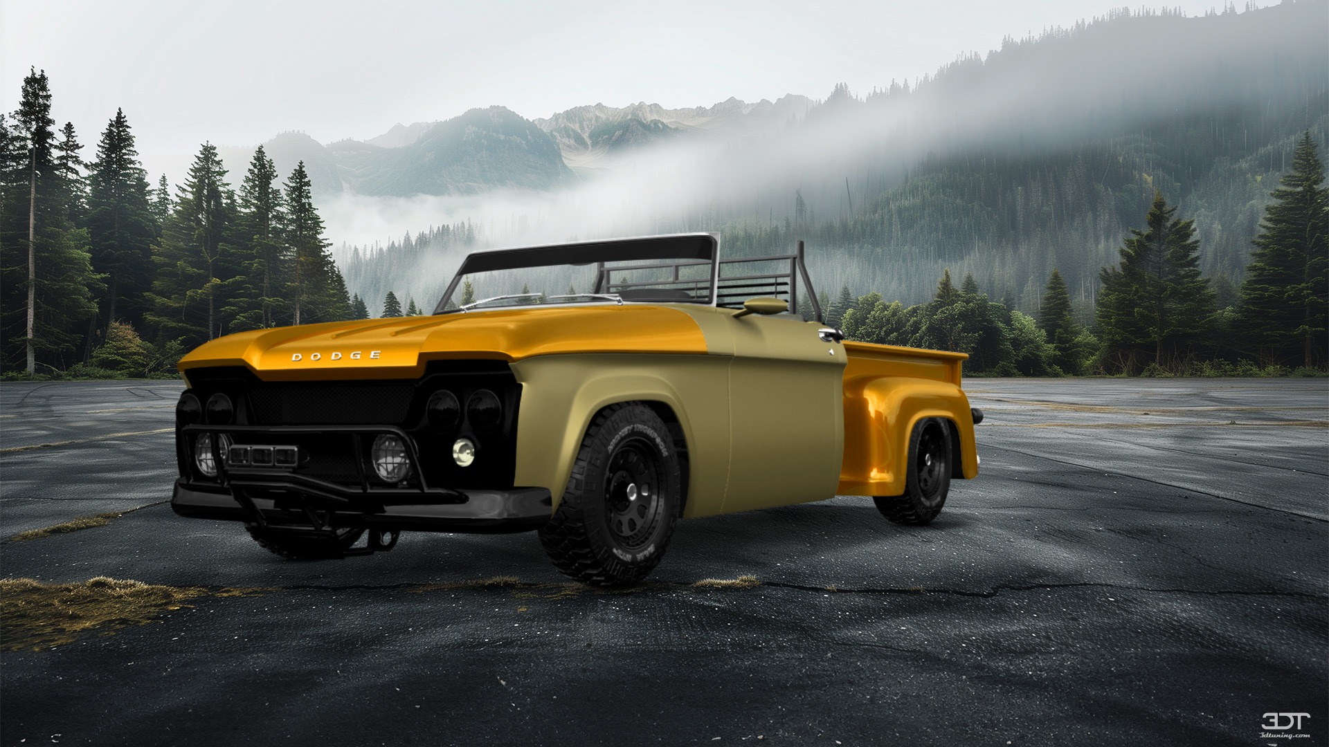 Dodge D-100 Stepside 2 Door pickup truck 1961 tuning
