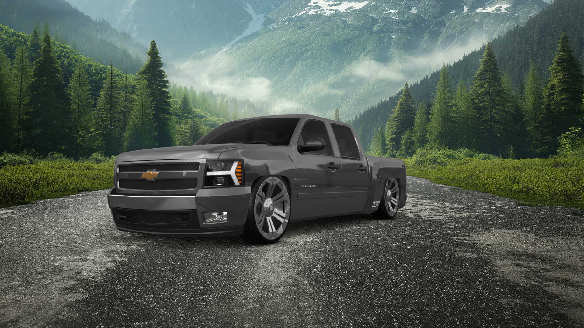 Chevrolet Silverado 1500 Crew Cab 4 Door pickup truck 2007 tuning