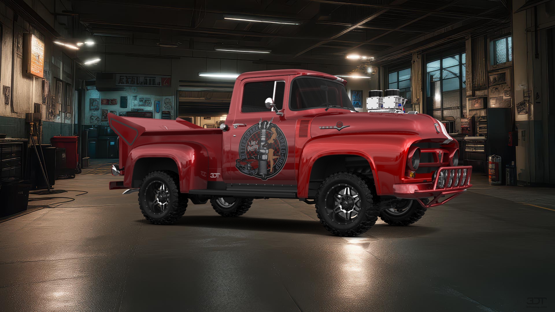Ford F-100 2 Door truck 1956 Images