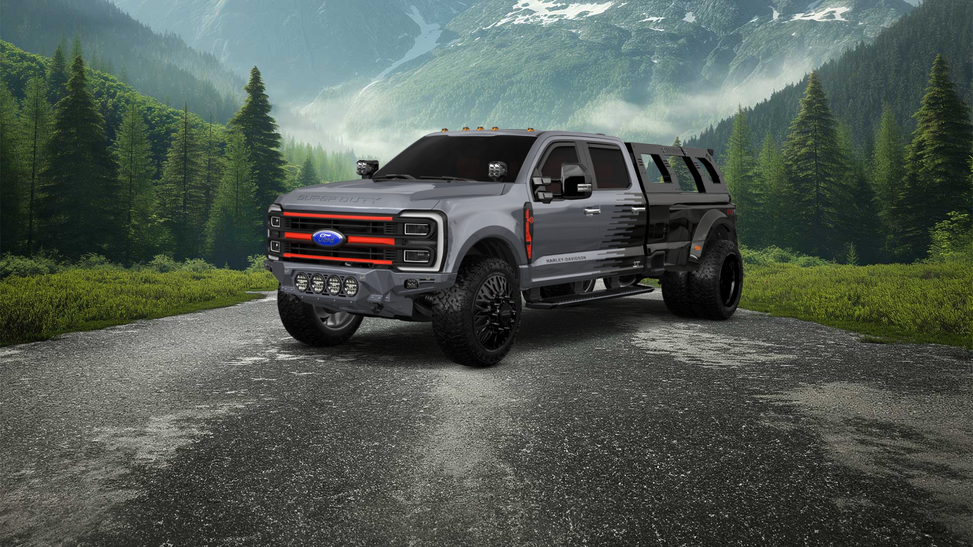 Ford F-350 DRW Crew Cab 4 Door pickup truck 2023 tuning