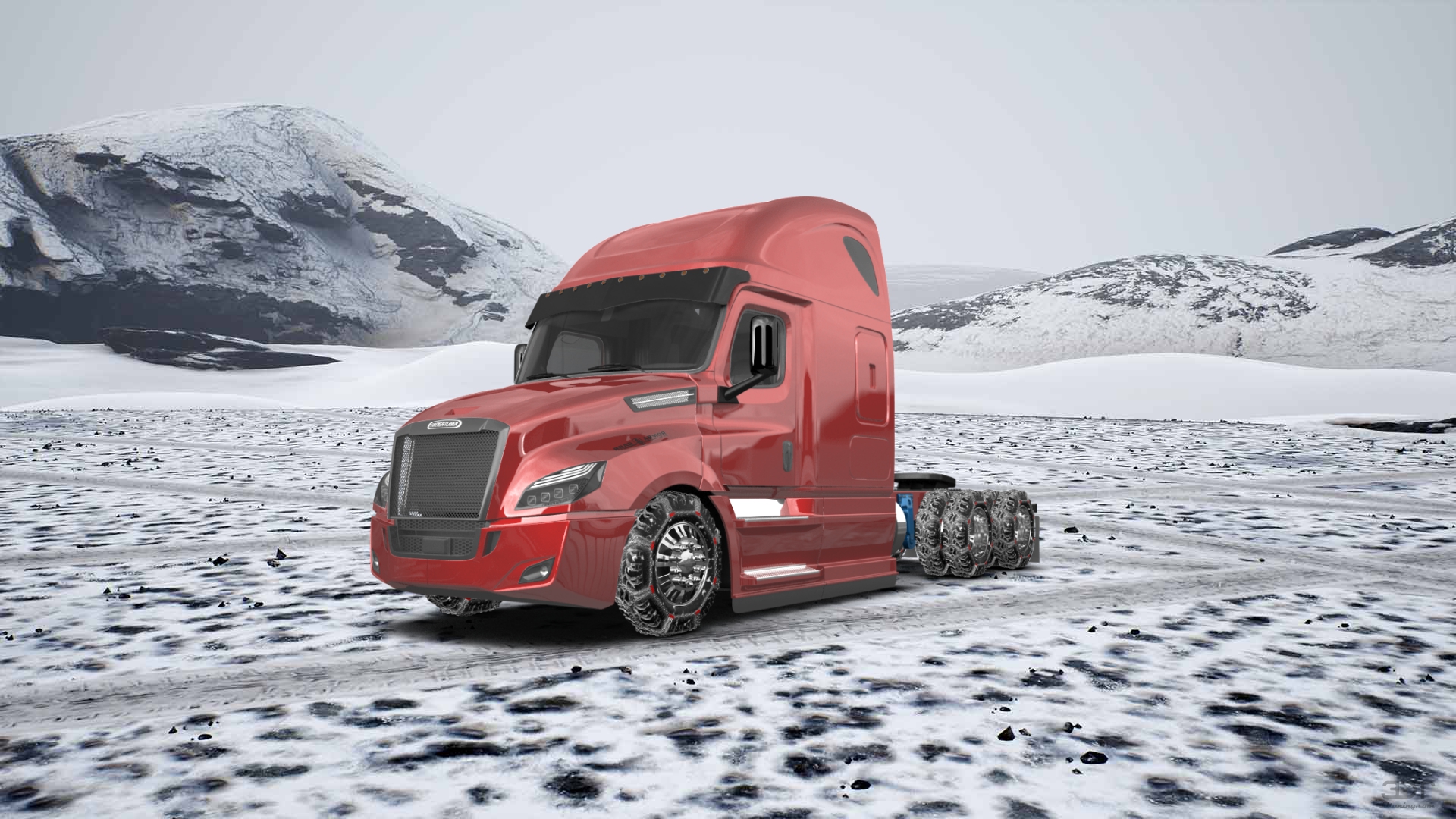 Freightliner Cascadia Sleeper Cab Truck 2018 tuning