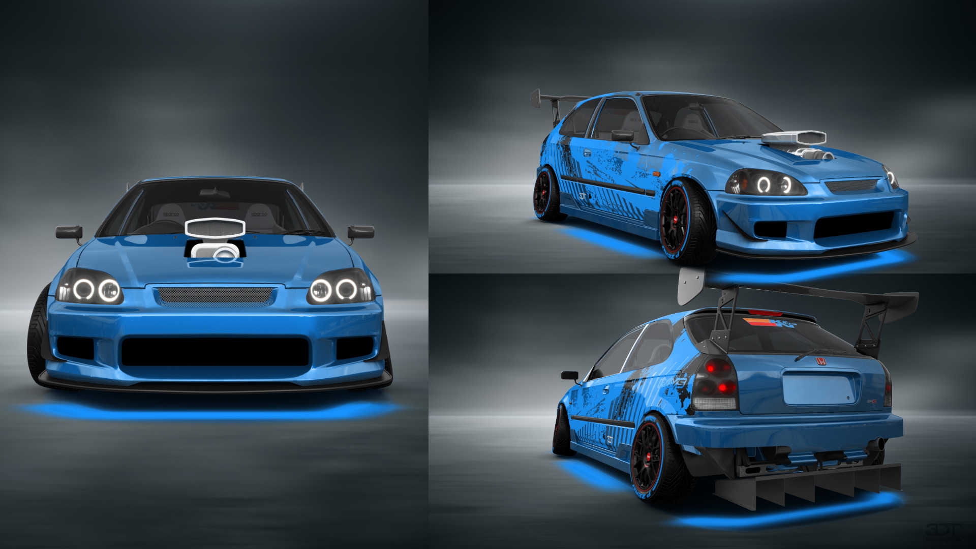 Honda Civic 3 Door Hatchback 1997 Images