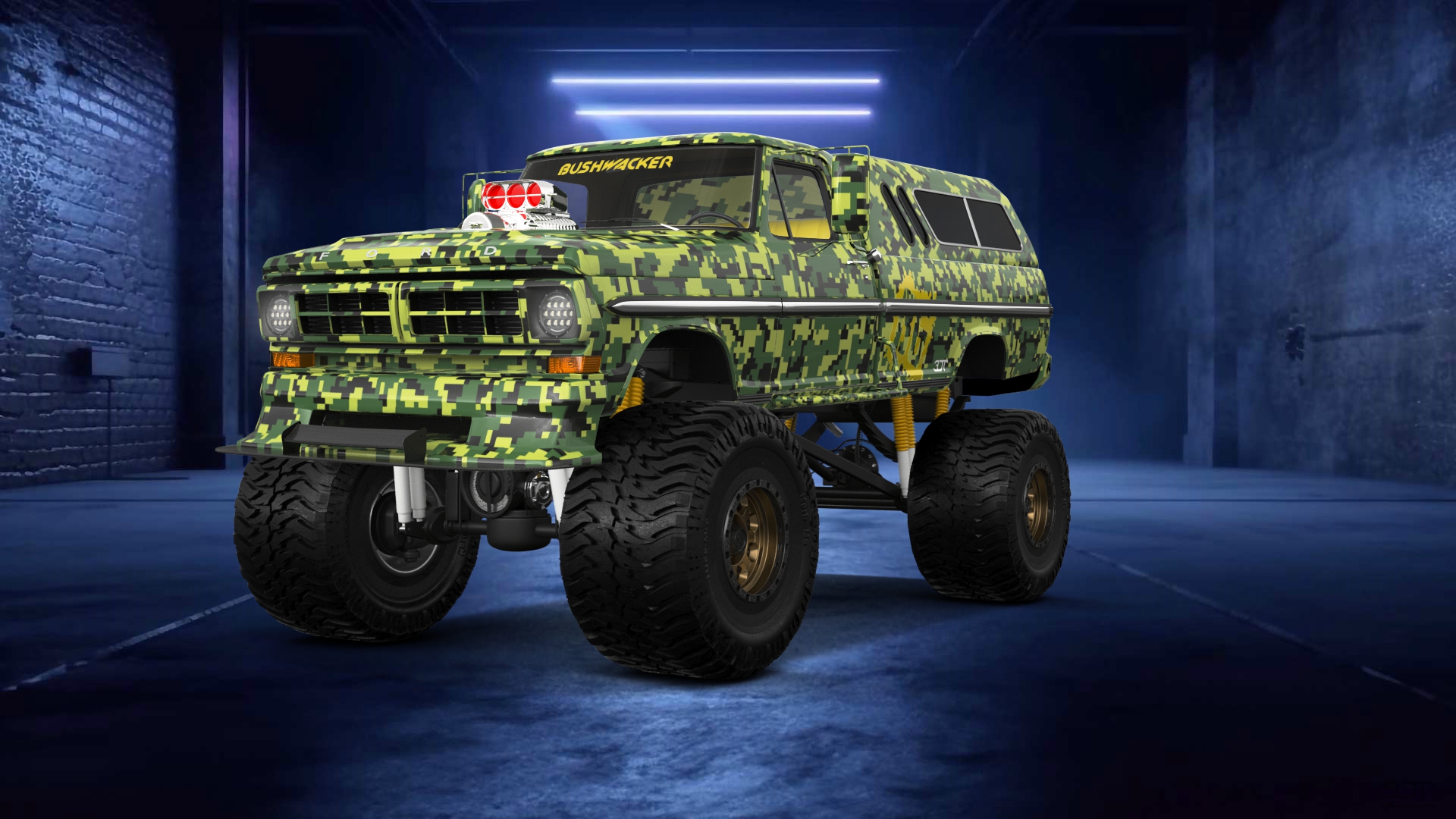 Ford F-250 2 Door pickup truck 1971 tuning