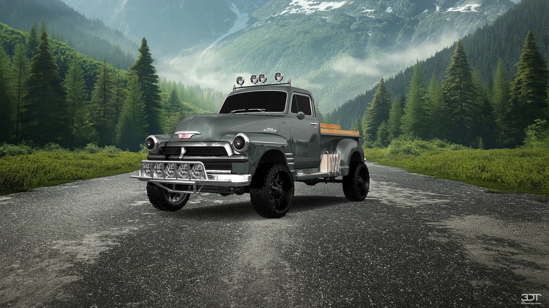 Chevrolet 3100 2 Door pickup truck 1954 tuning
