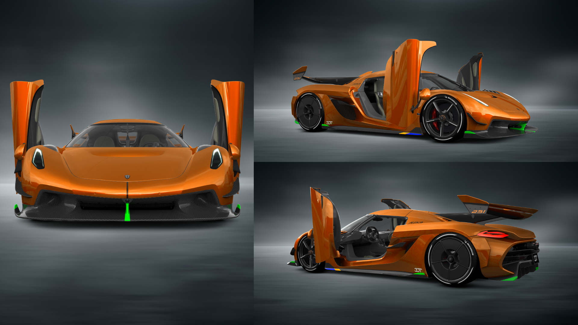 Tuning Koenigsegg Jesko 2 door targa top 2020