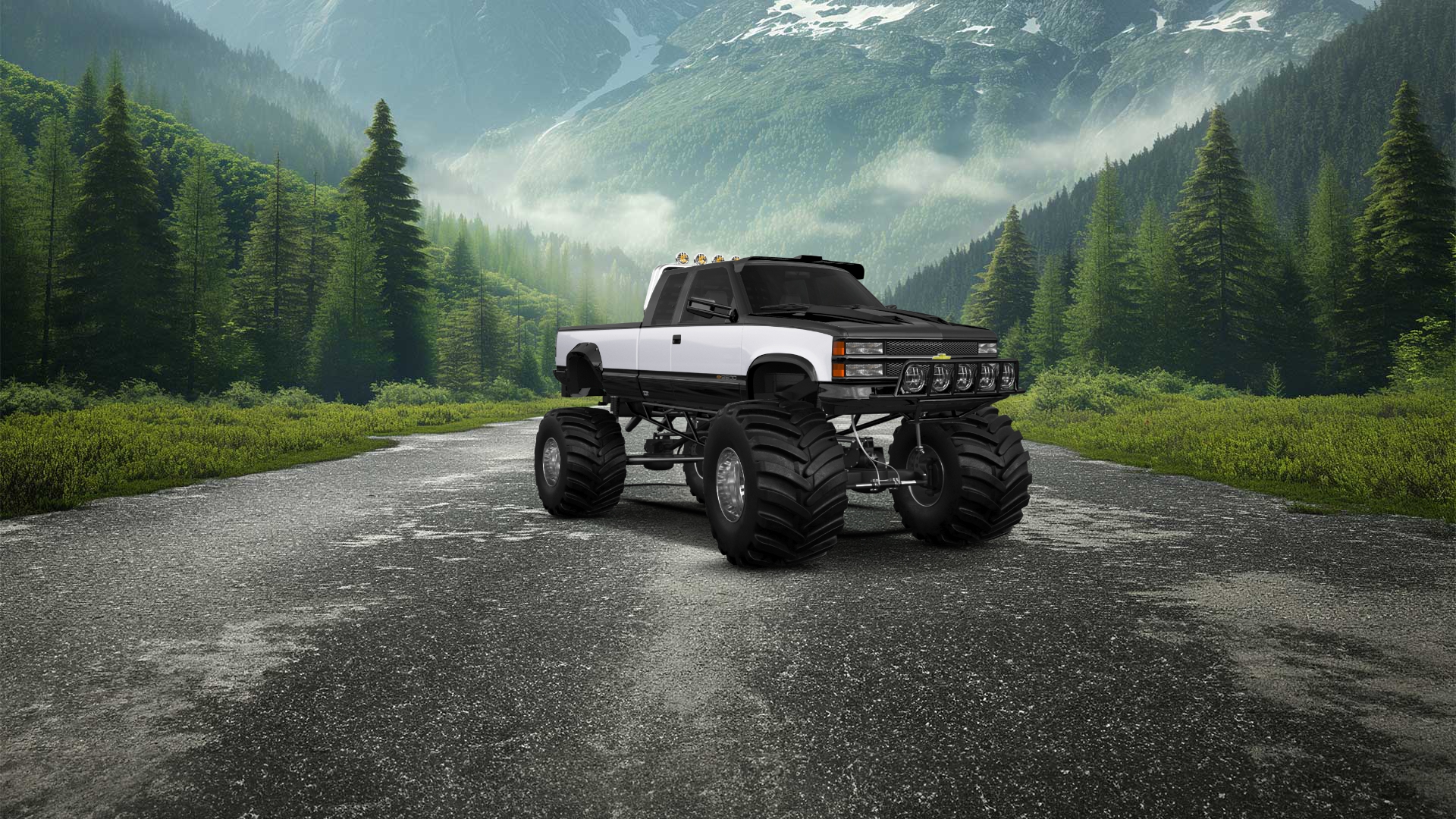 Chevrolet K3500 Extended Cab Pickup Truck 1988