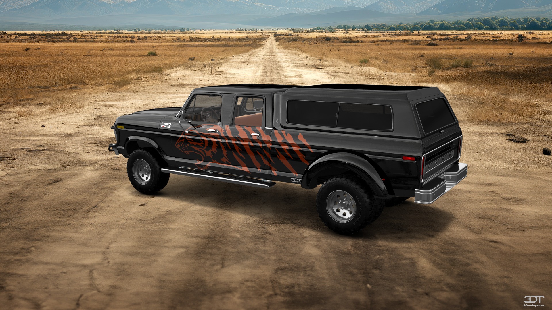 Ford F-350 Dually 4 Door pickup truck 1973 tuning
