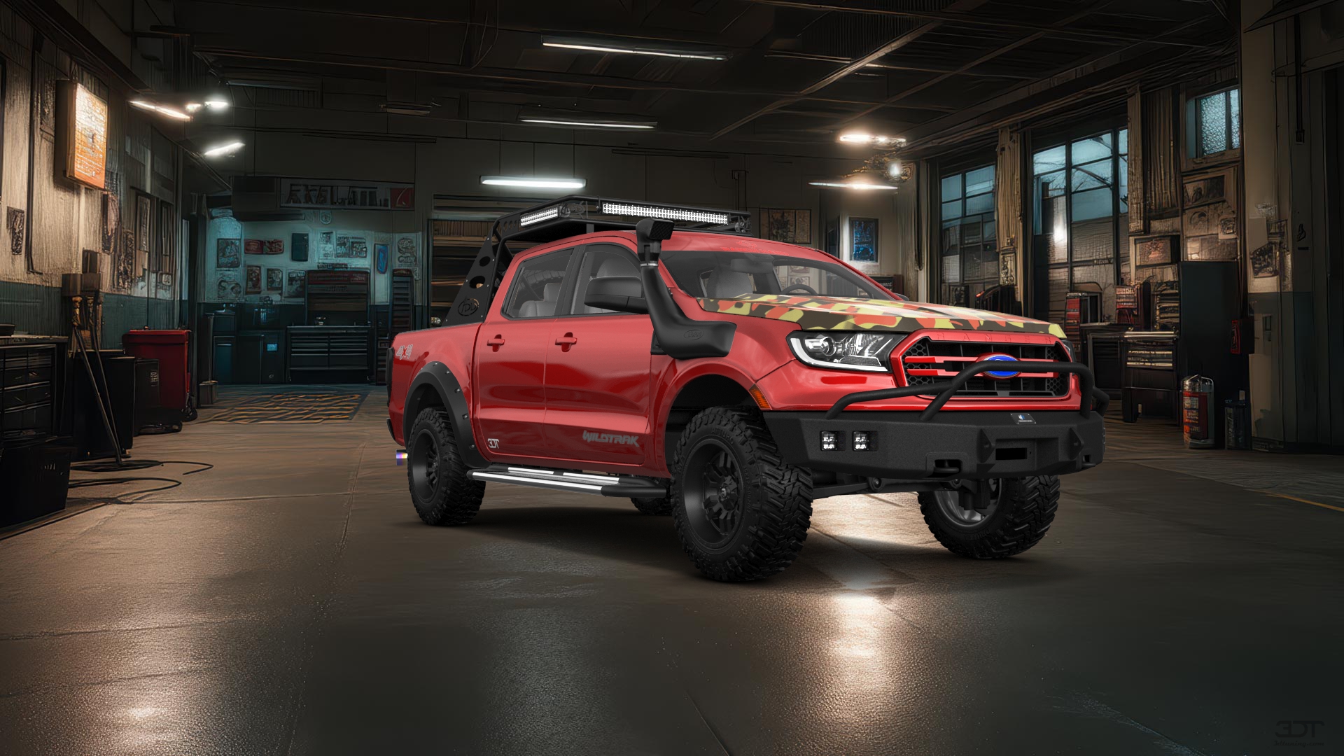 Ford Ranger 4 Door pickup truck 2019 tuning