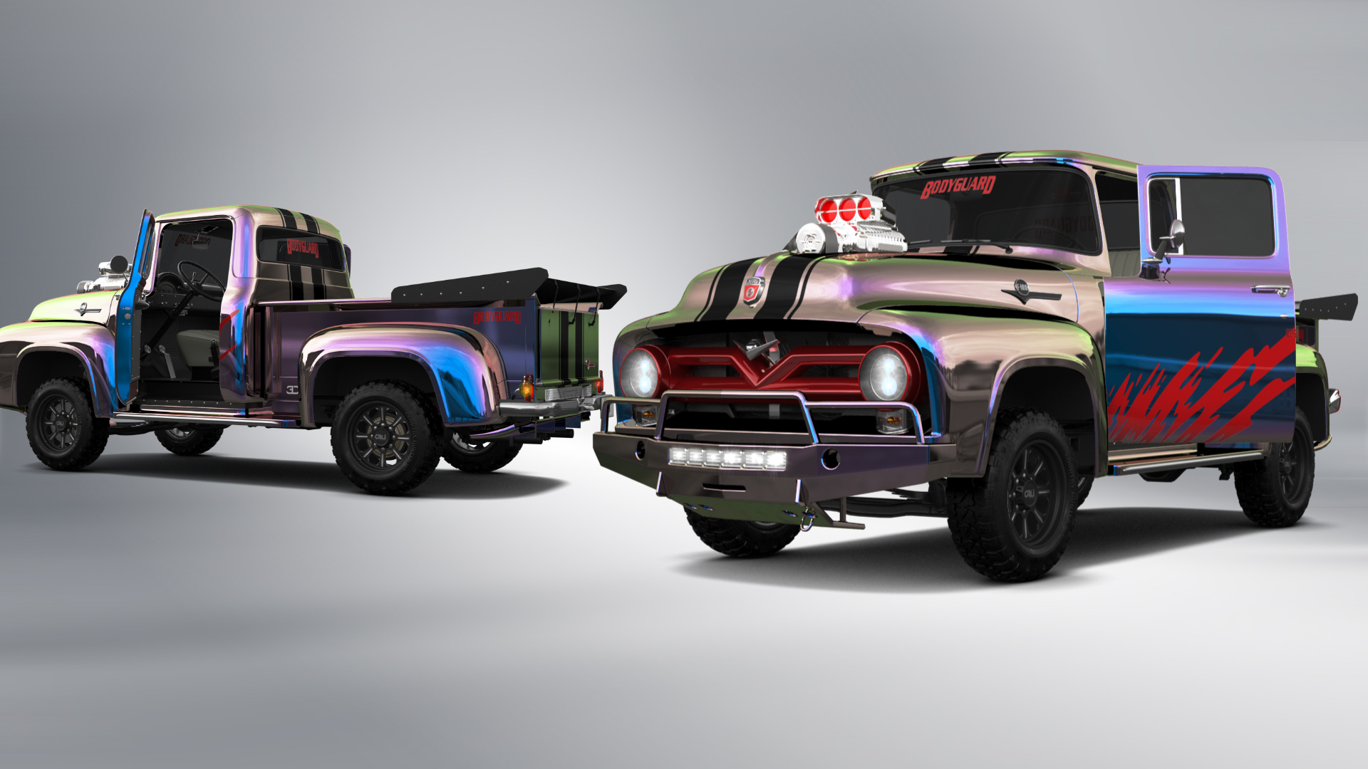 Ford F-100 2 Door truck 1956