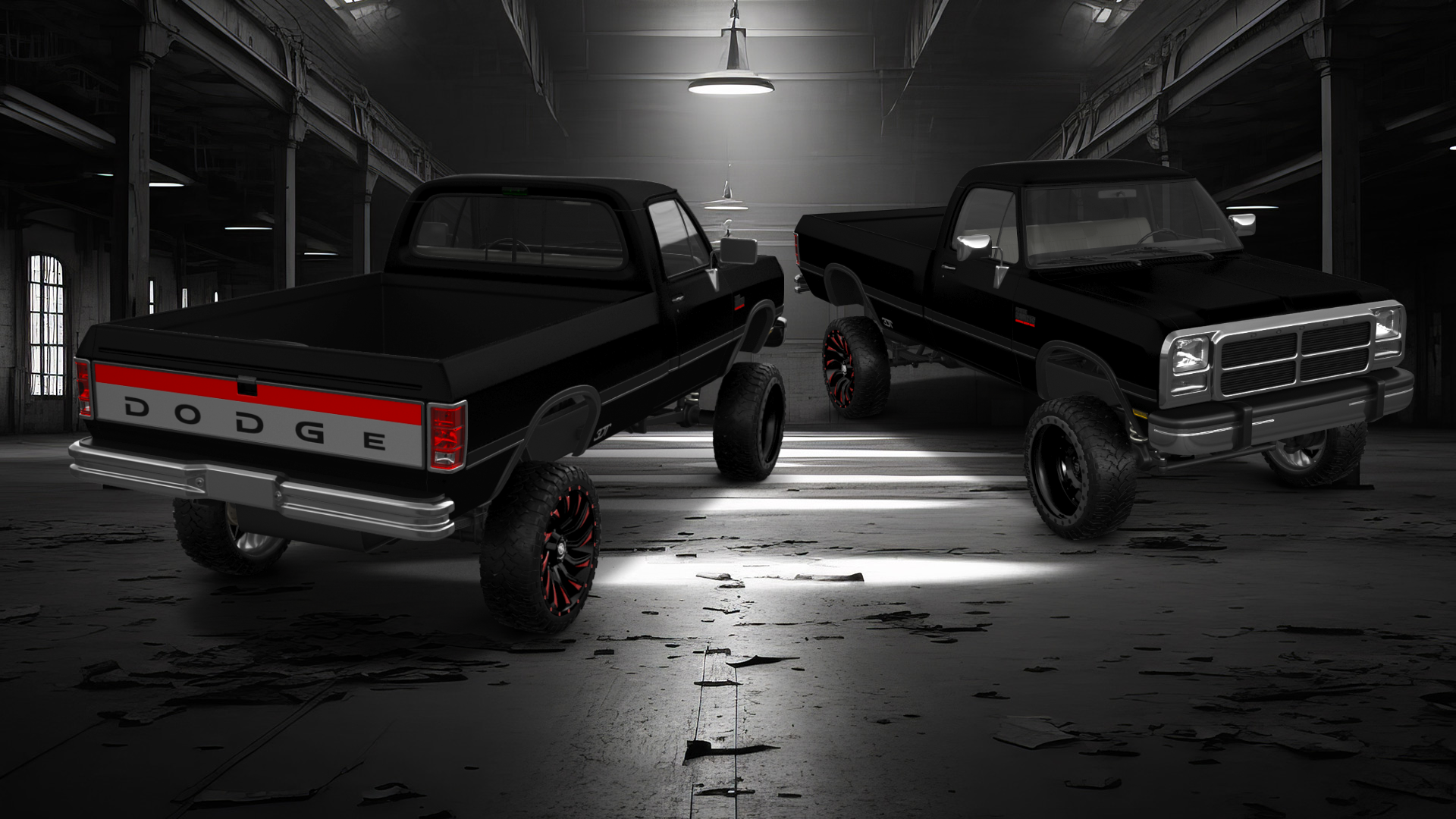 Dodge Ram 2 Door pickup truck 1991 tuning