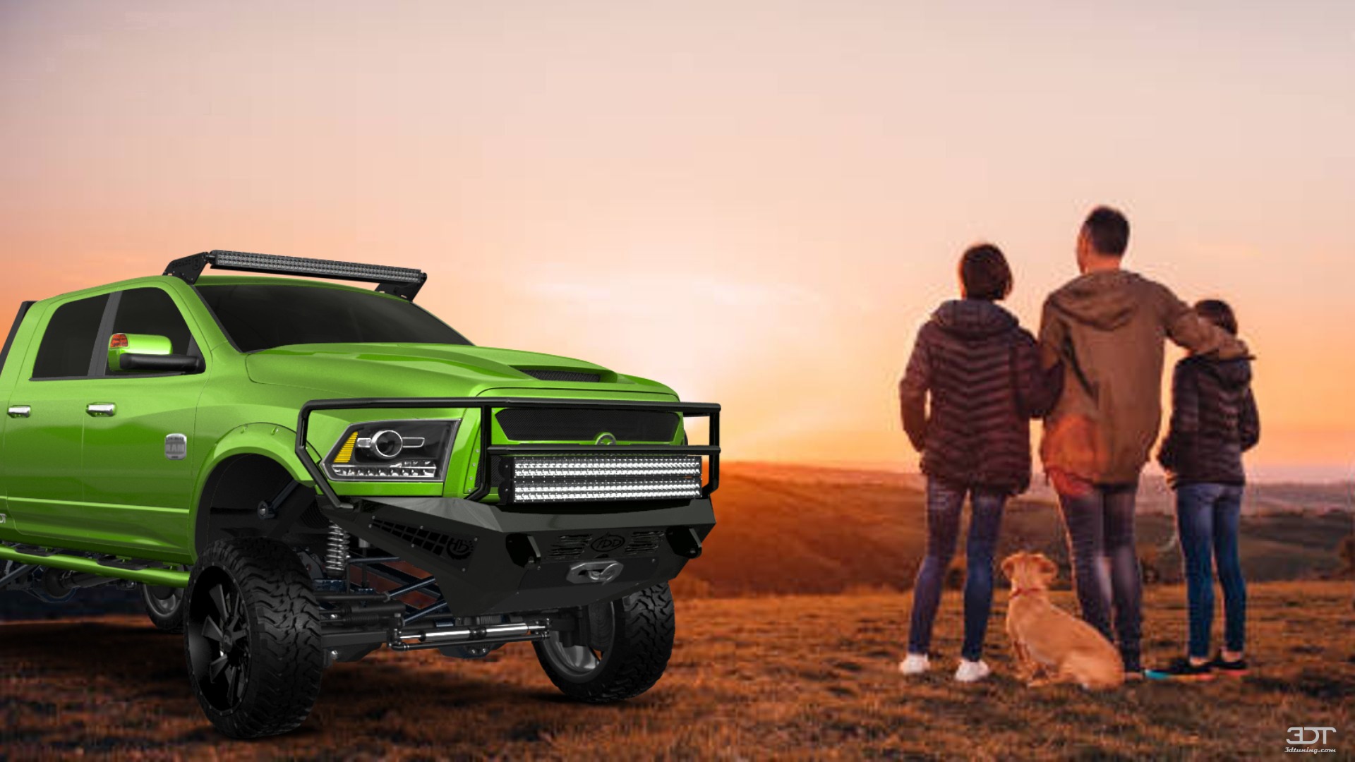 Dodge Ram 2500 Mega Cab 6.4 ft box 4 Door pickup truck 2010 tuning