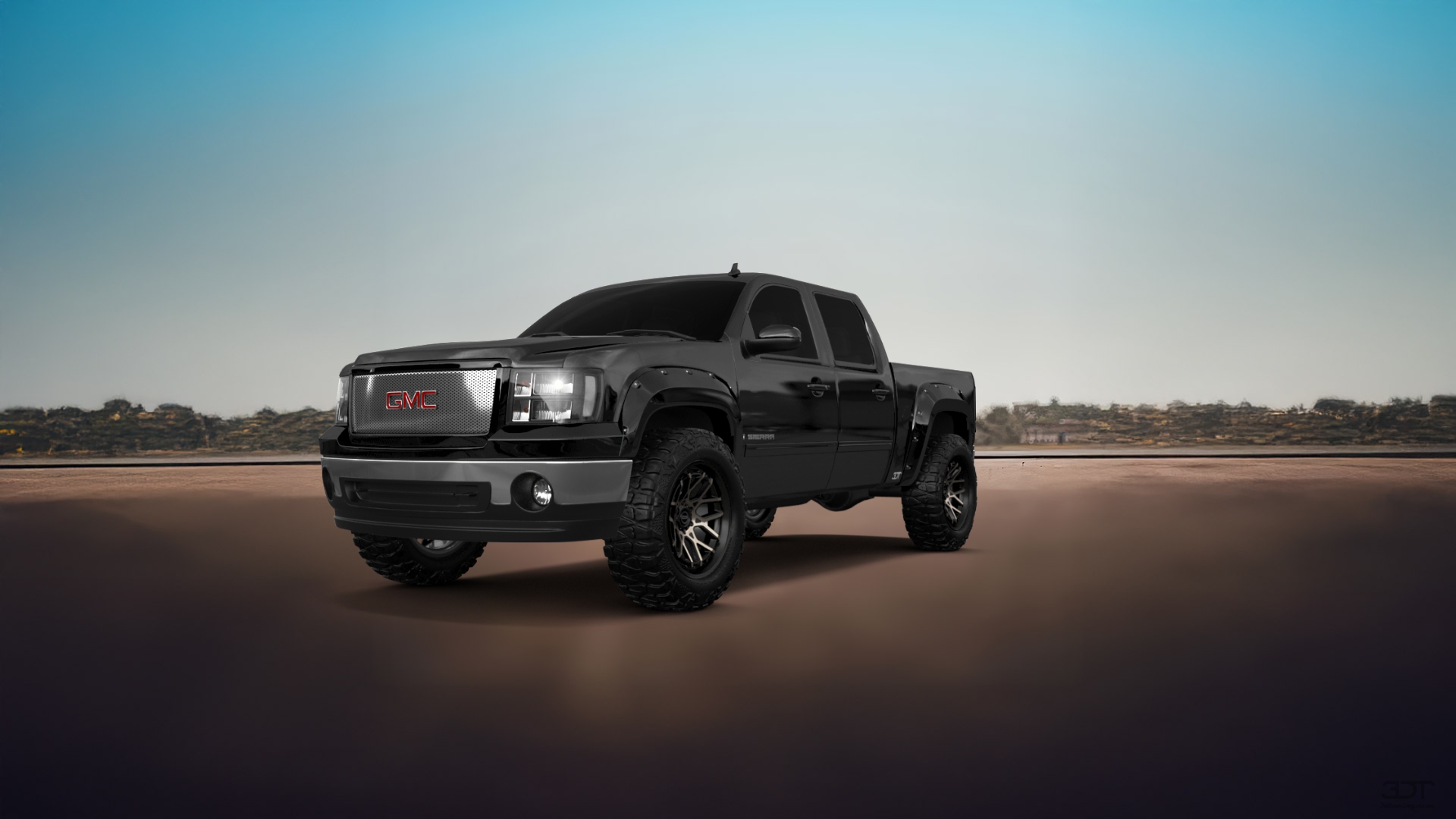 GMC Sierra 1500 Crew Cab 5.8 ft box 4 Door pickup truck 2007 tuning