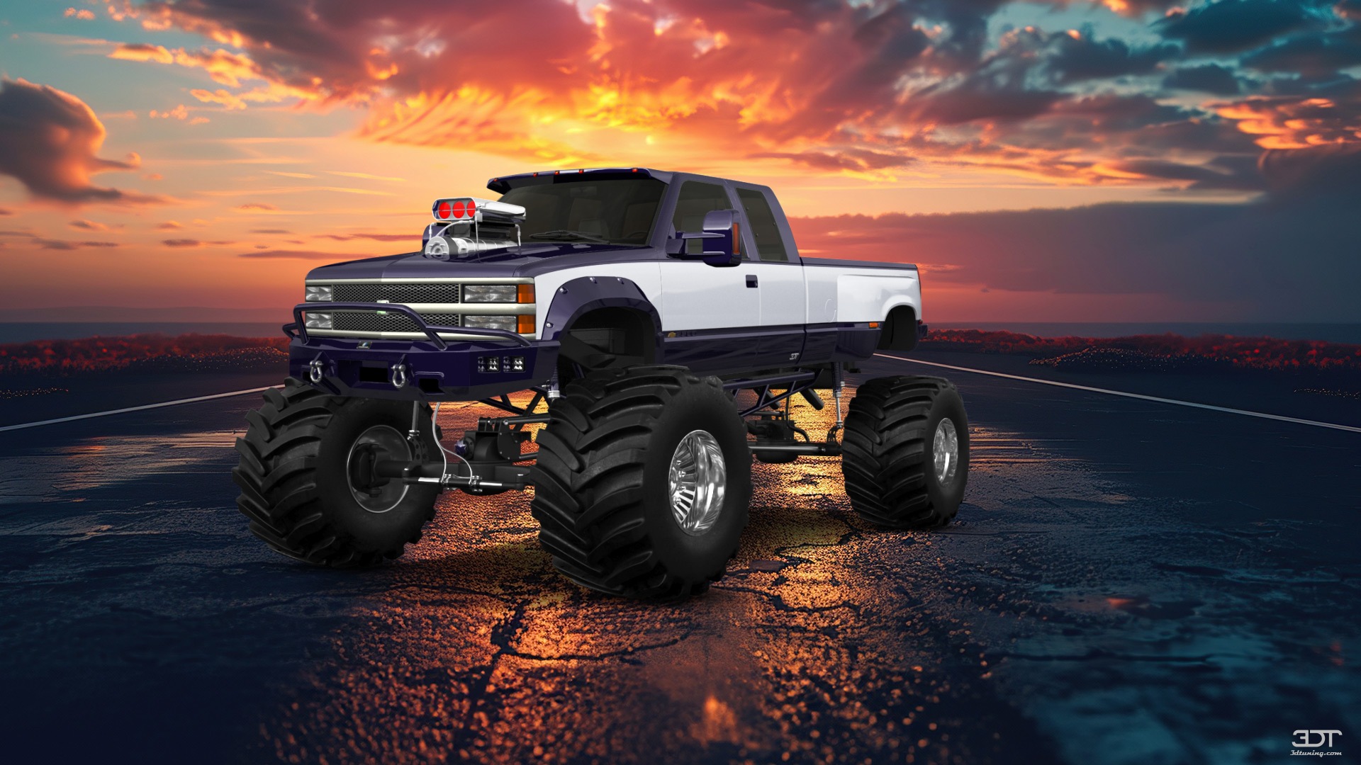 Chevrolet K3500 Extended Cab Pickup Truck 1988