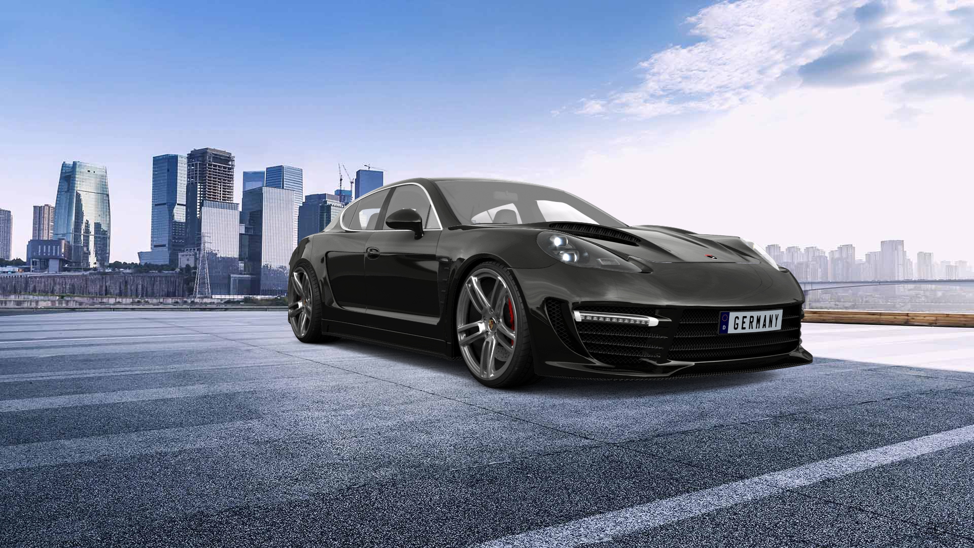 Porsche Panamera 4 door fastback saloon 2011