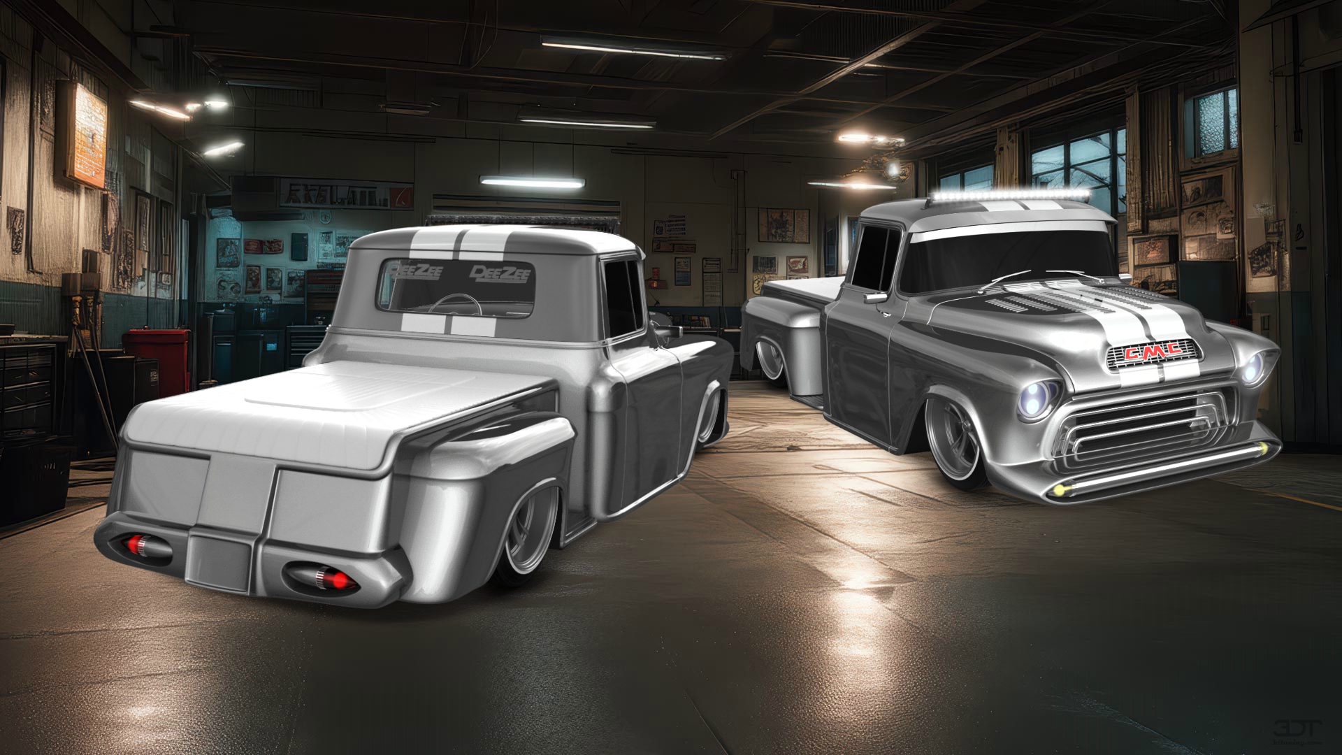 GMC 100 Stepside 2 Door pickup truck 1957 tuning