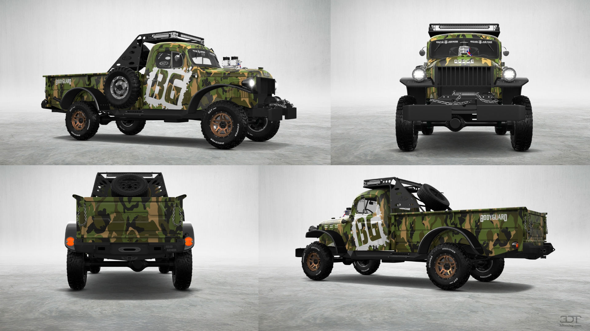Dodge Power Wagon 2 Door pickup truck 1947 tuning