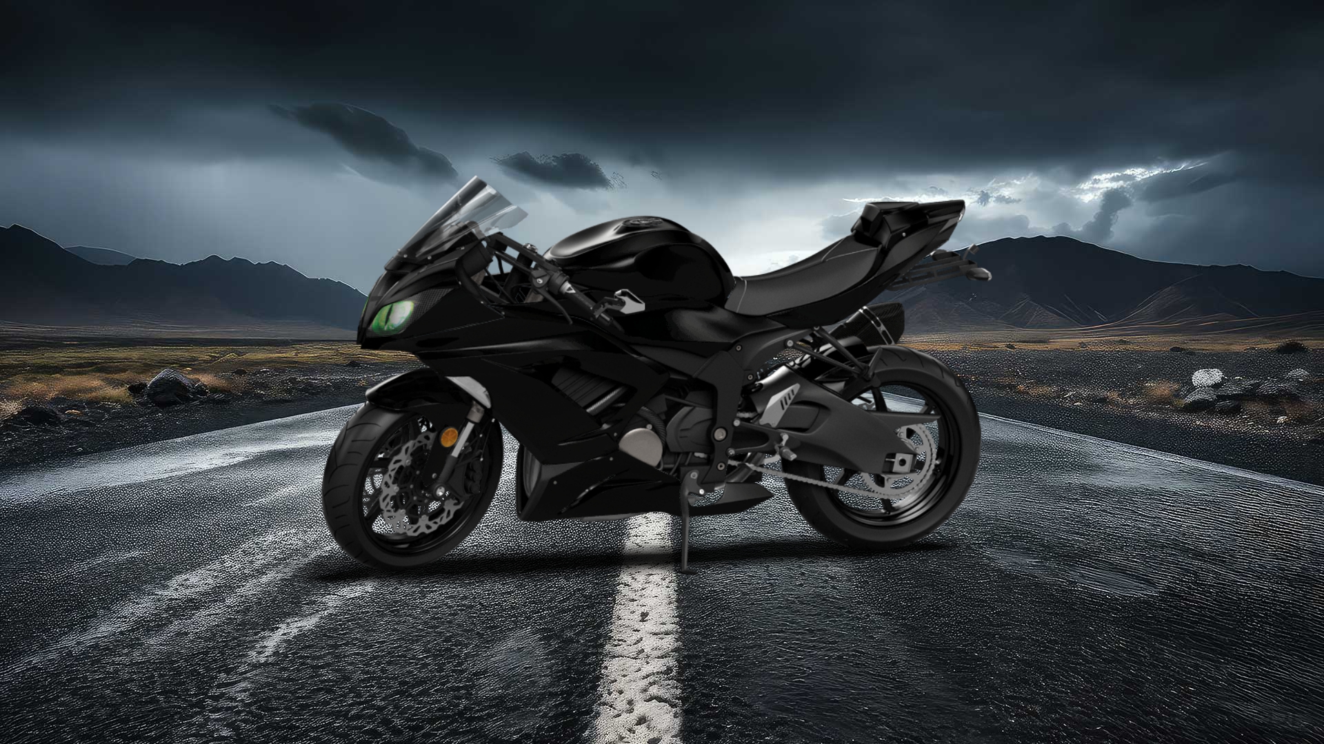 Kawasaki Ninja ZX 6R Sport Bike 2015