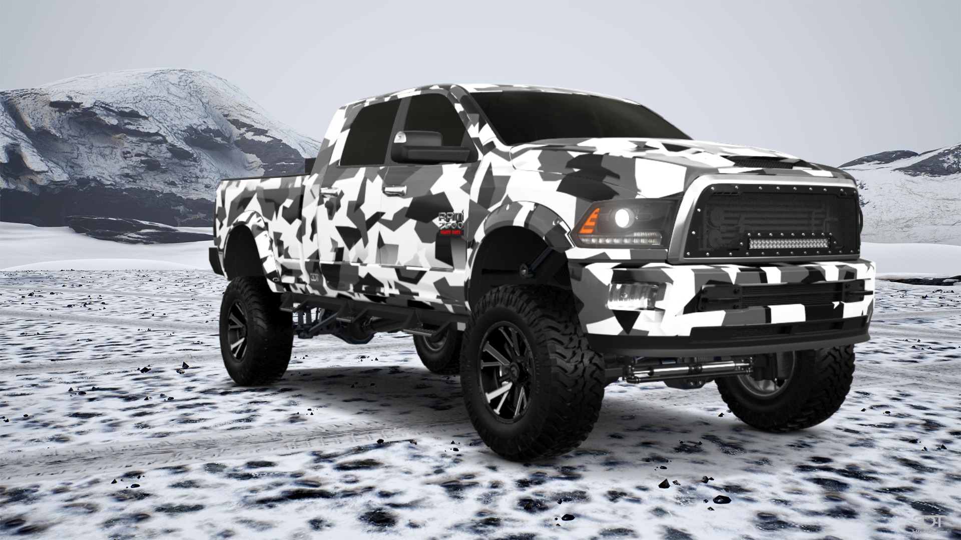 Dodge Ram 2500 Mega Cab 6.4 ft box 4 Door pickup truck 2010 tuning