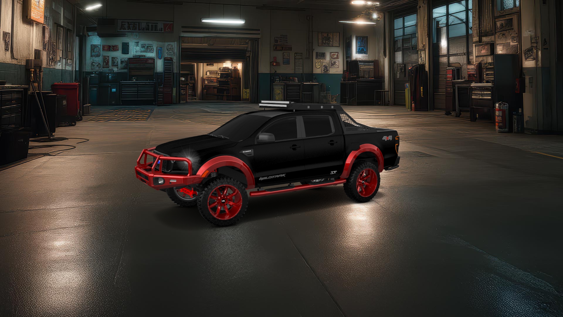 Ford Ranger 4 Door pickup truck 2019 tuning