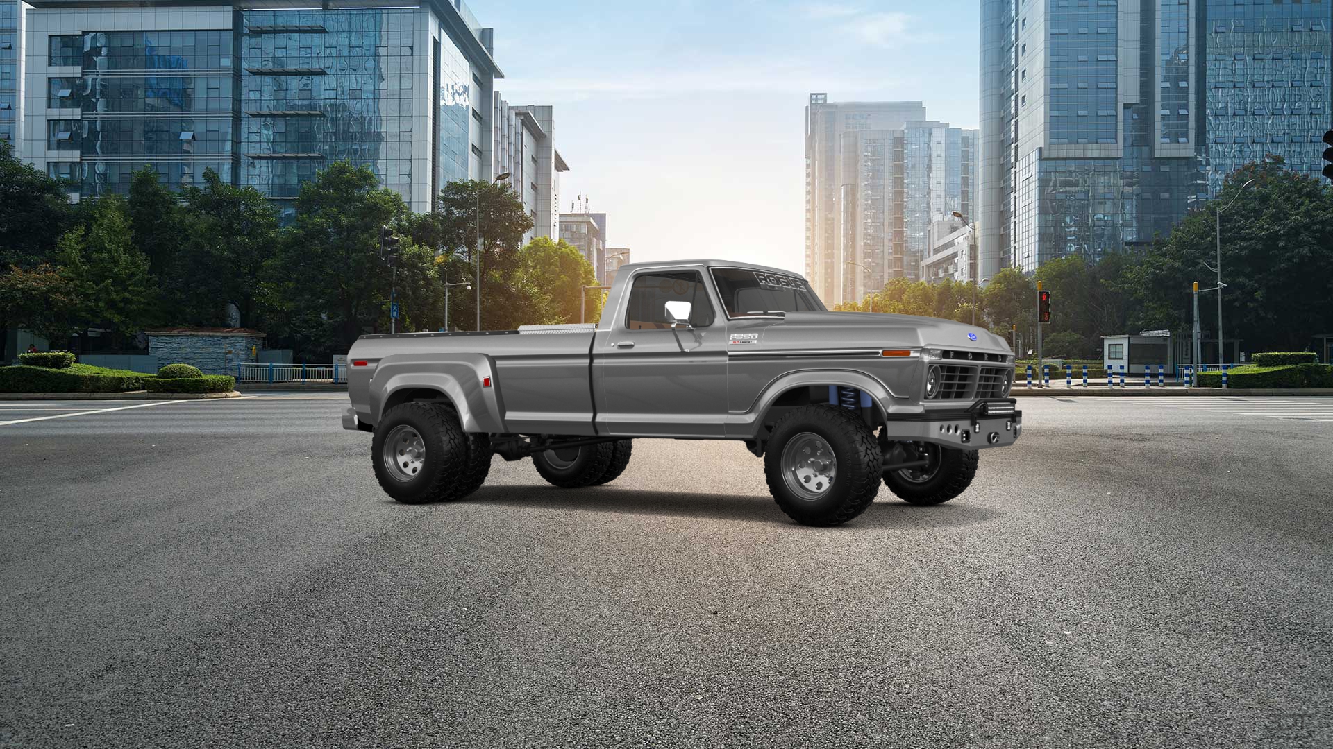 Ford F-350 Dually 2 Door pickup truck 1974 tuning