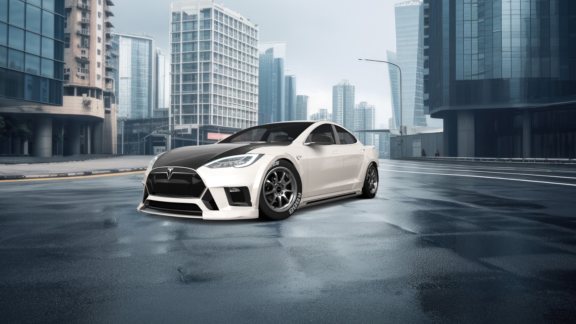 Tesla Model S 5 Door Liftback 2013 tuning