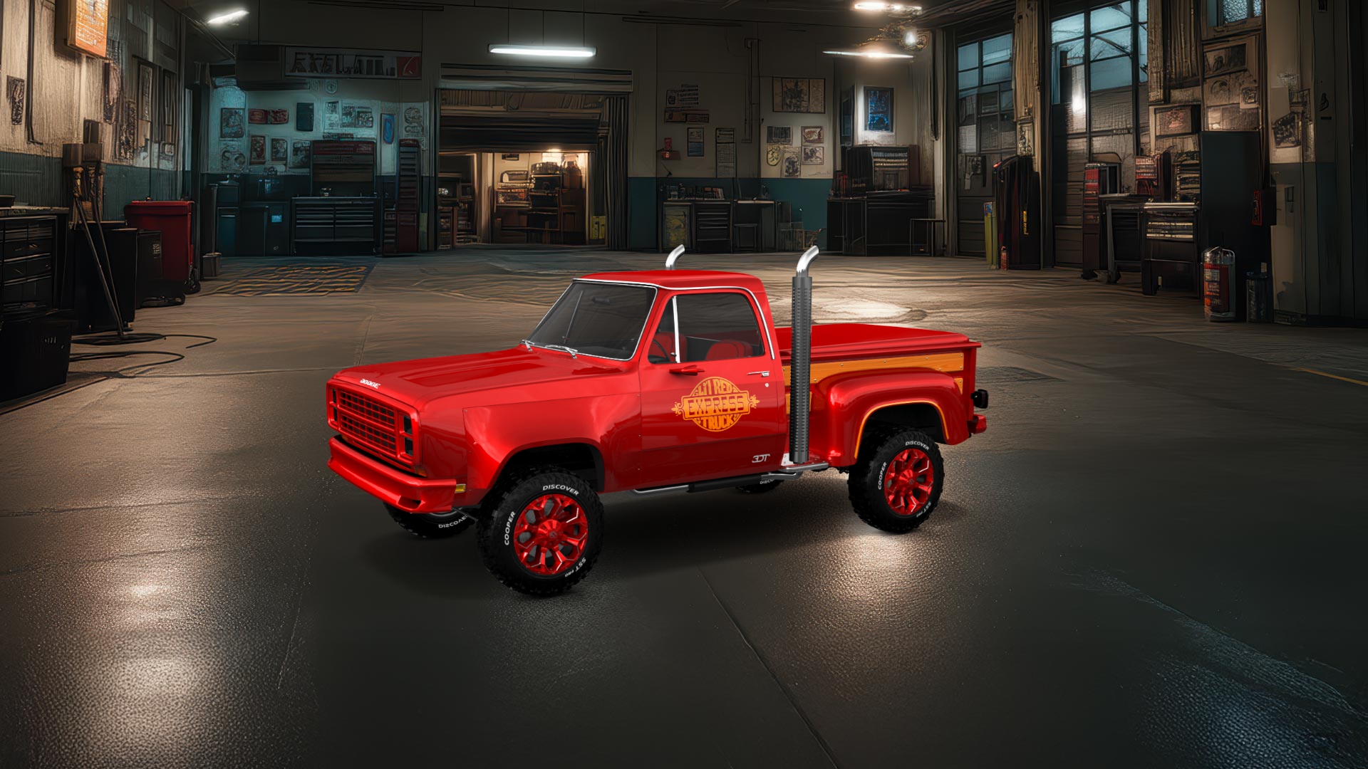 Dodge Lil Red Express 2 Door pickup truck 1979 tuning