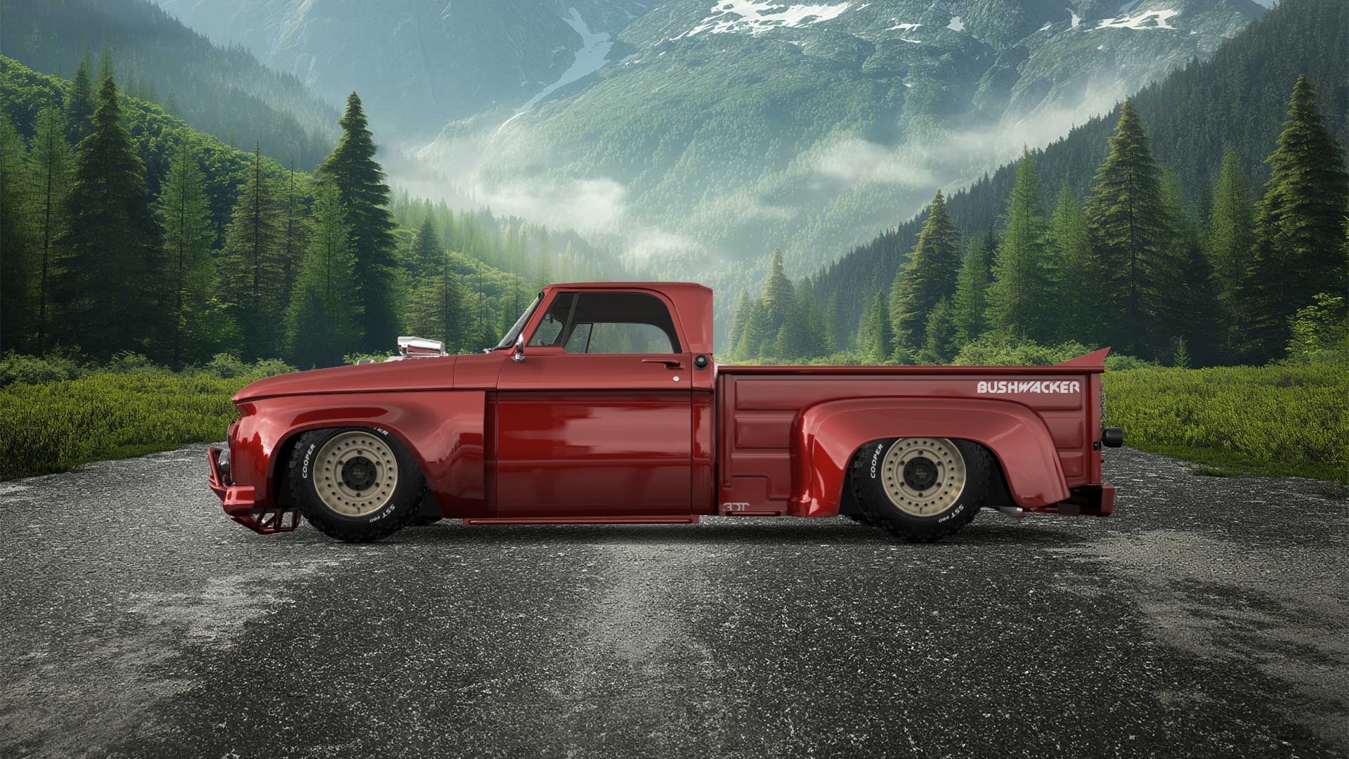 Dodge D-100 Stepside 2 Door pickup truck 1961 tuning