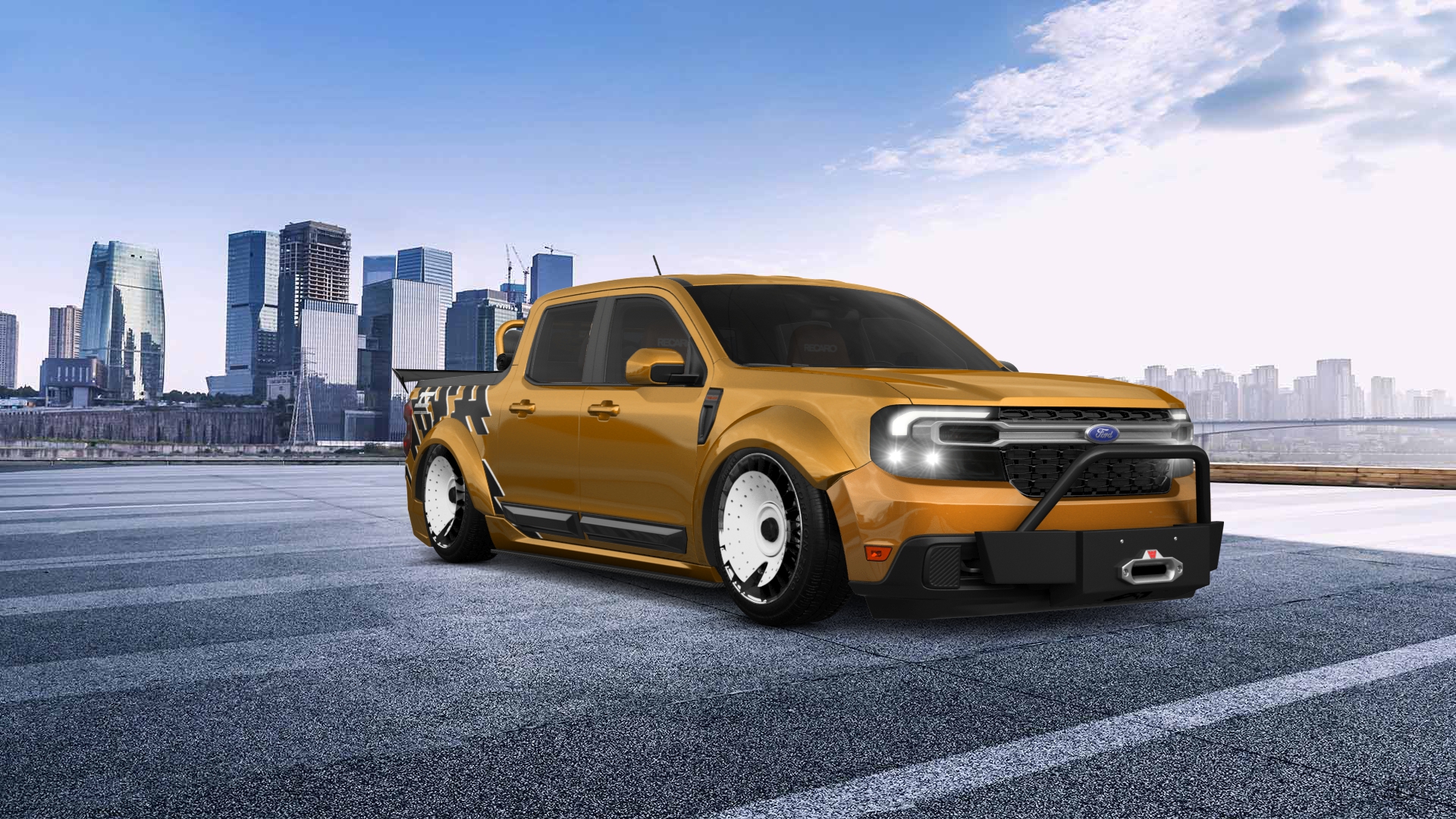 Ford Maverick 4 Door pickup truck 2022 tuning