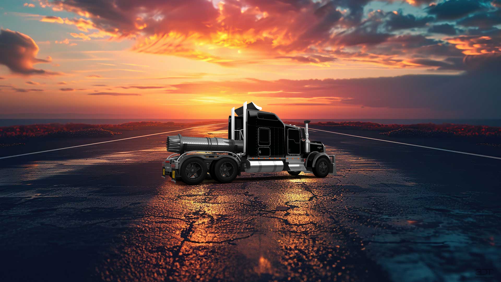 Kenworth W900 Sleeper Cab Truck 2015