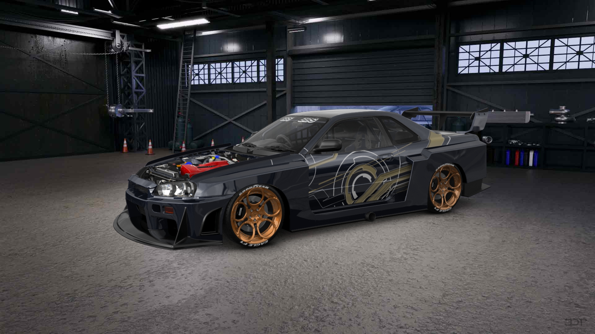 Modification Garage Tuning DESHI1221 | Car Garage on 3DTuning