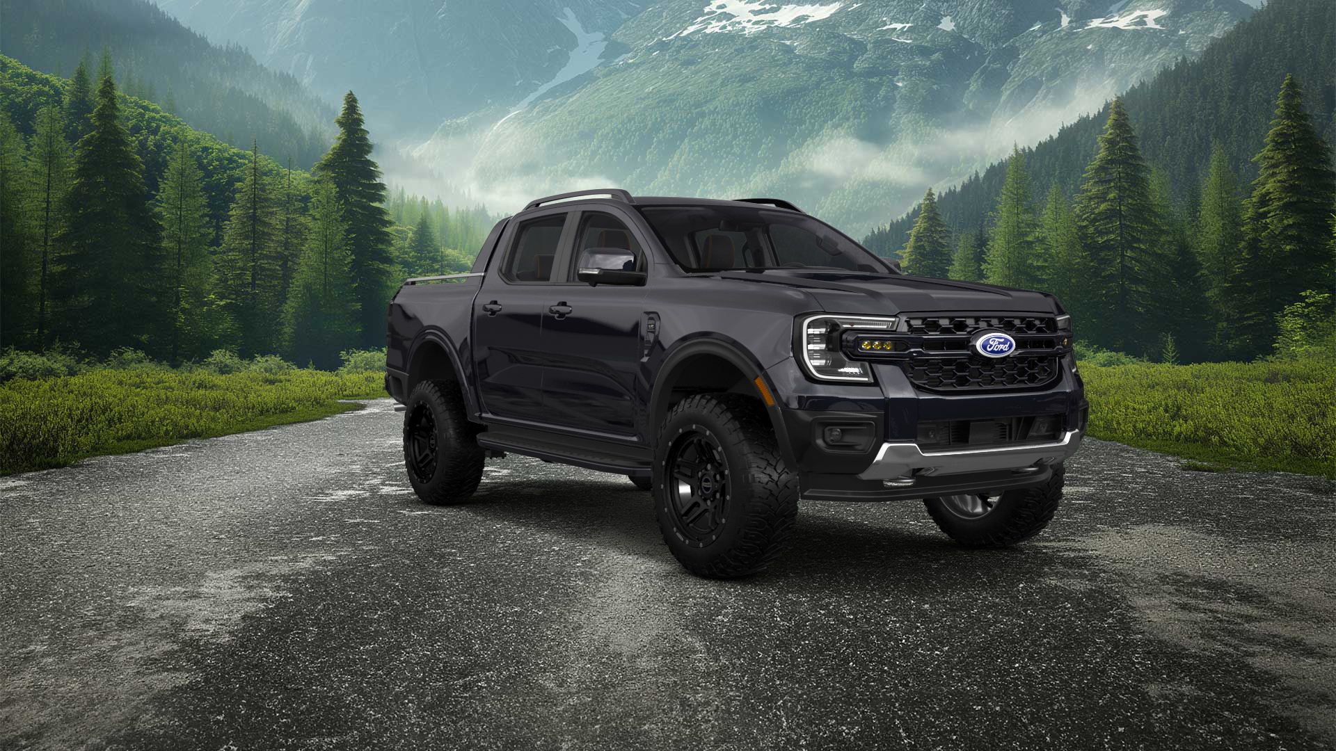 Ford Ranger 4 Door pickup truck 2022 tuning