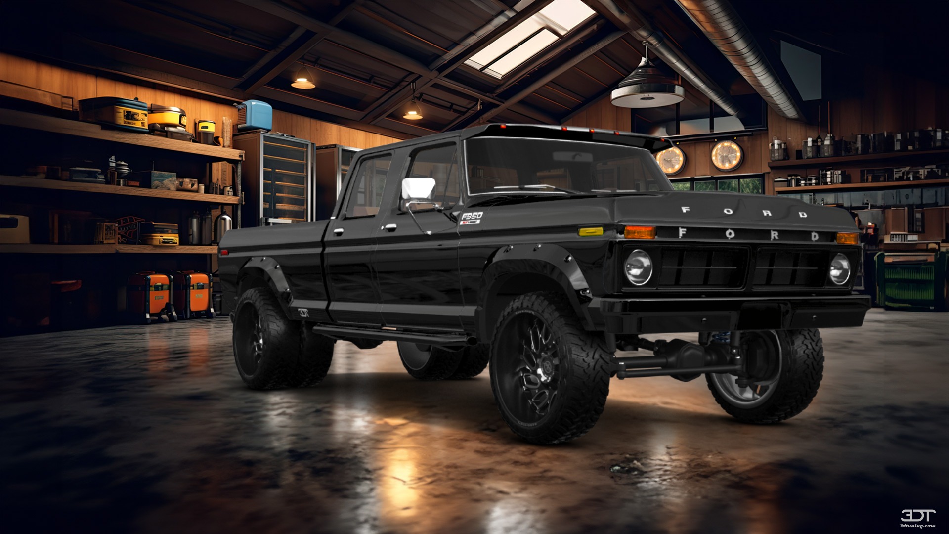 Ford F-350 Dually 4 Door pickup truck 1973 tuning