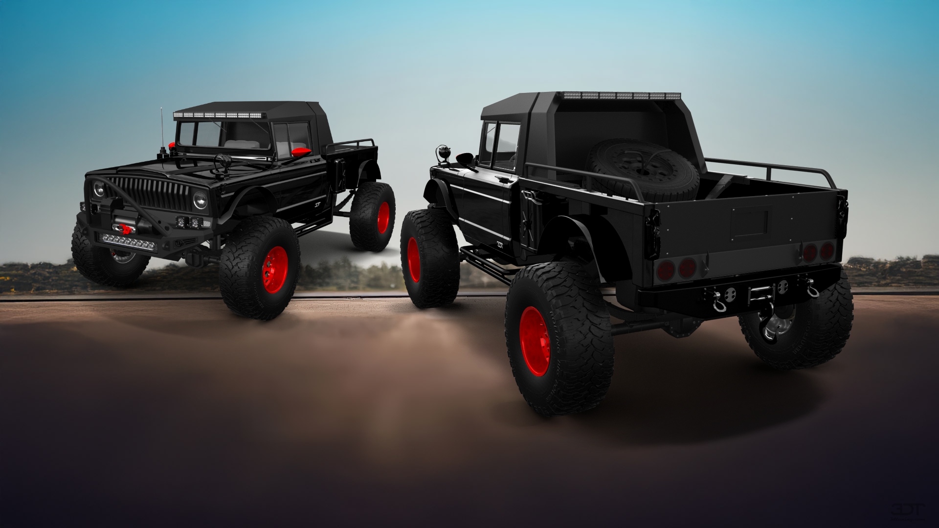 Jeep Kaiser M715 2 Door pickup truck 1968 tuning