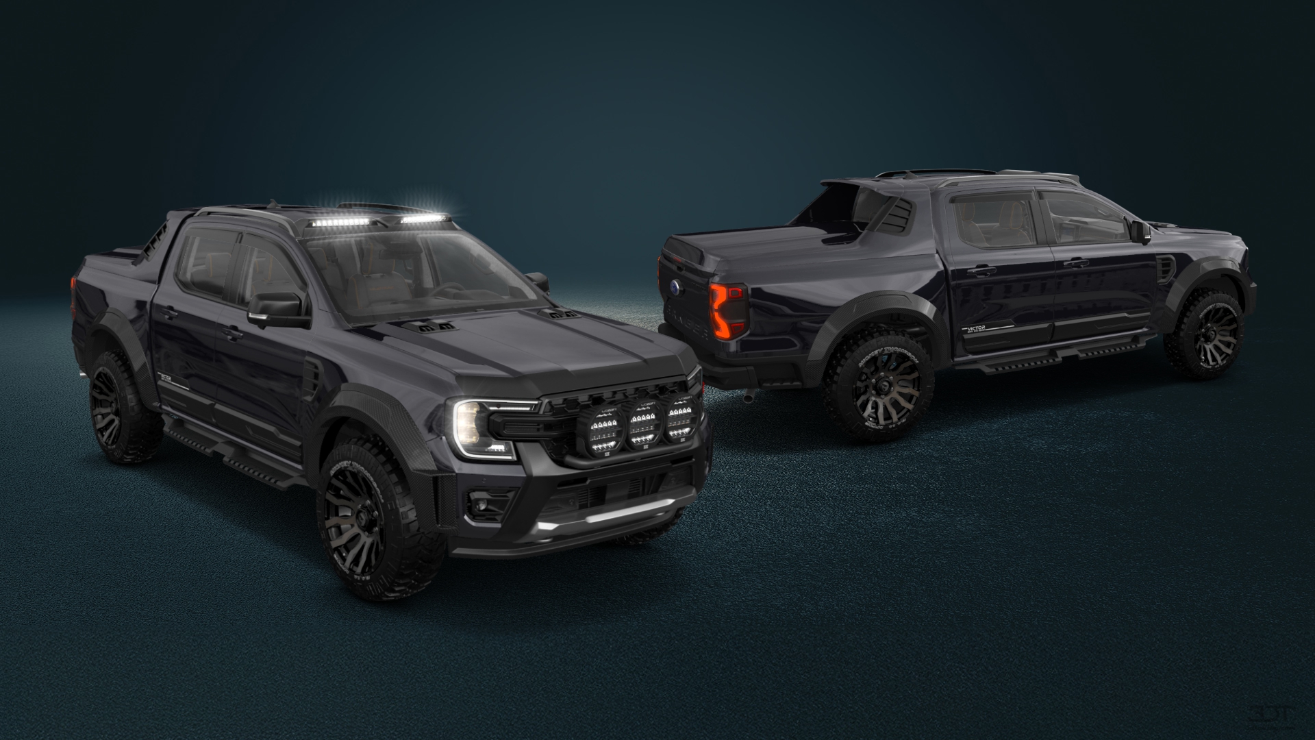 Ford Ranger 4 Door pickup truck 2022 tuning