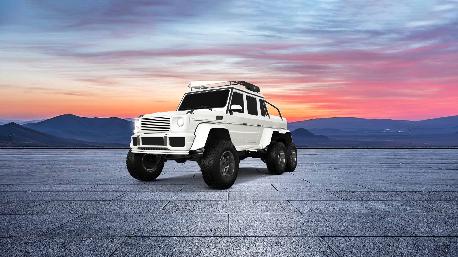 Mercedes G 63 AMG 6x6 4 Door pickup truck 2013 tuning