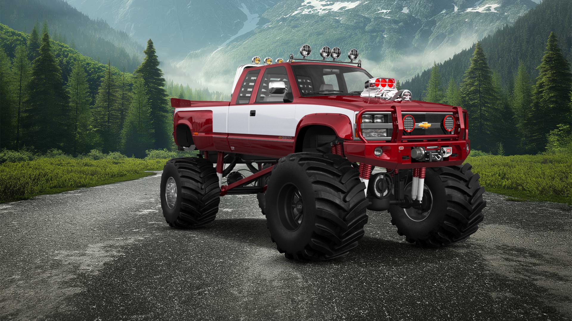 Chevrolet K3500 Extended Cab Pickup Truck 1988