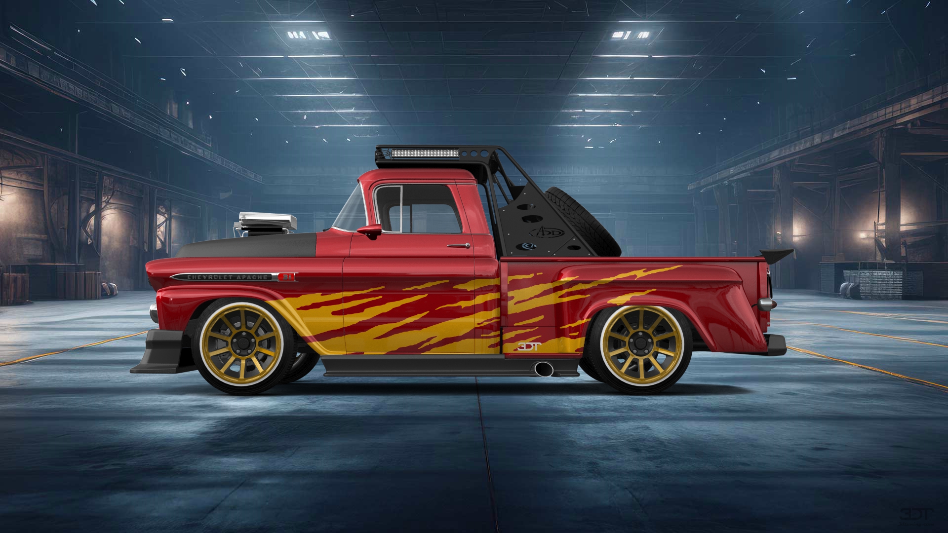 Chevrolet Apache Stepside 2 Door pickup truck 1959 tuning