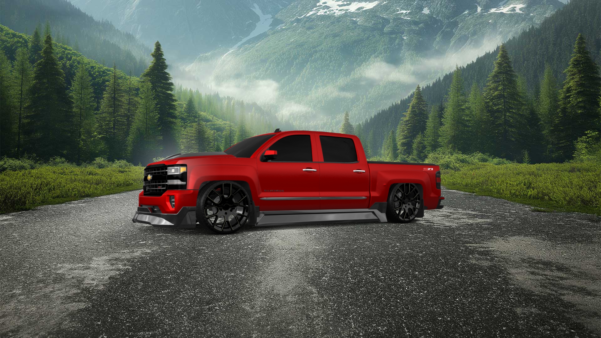 Chevrolet Silverado 1500 4 Door pickup truck 2016 tuning