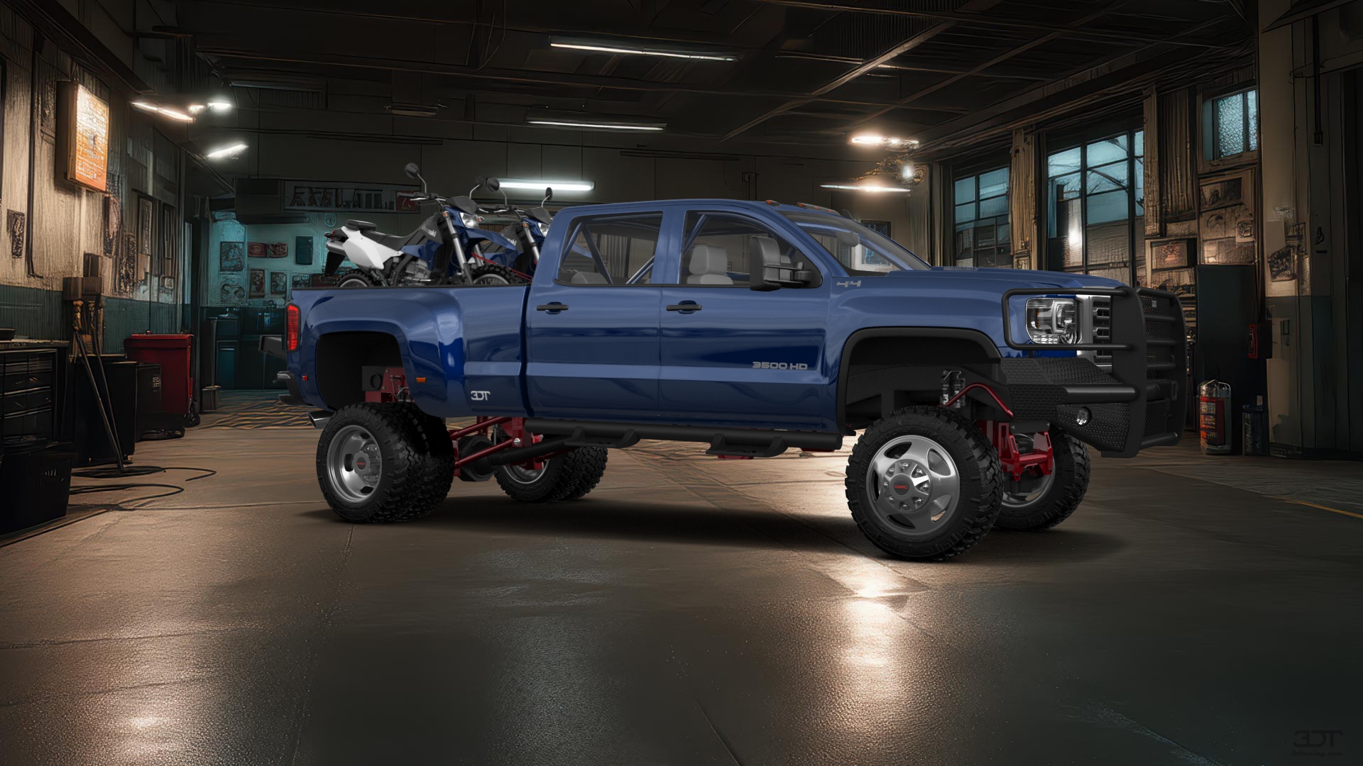 GMC Sierra 3500 HD Crew Cab 4 Door pickup truck 2015 tuning