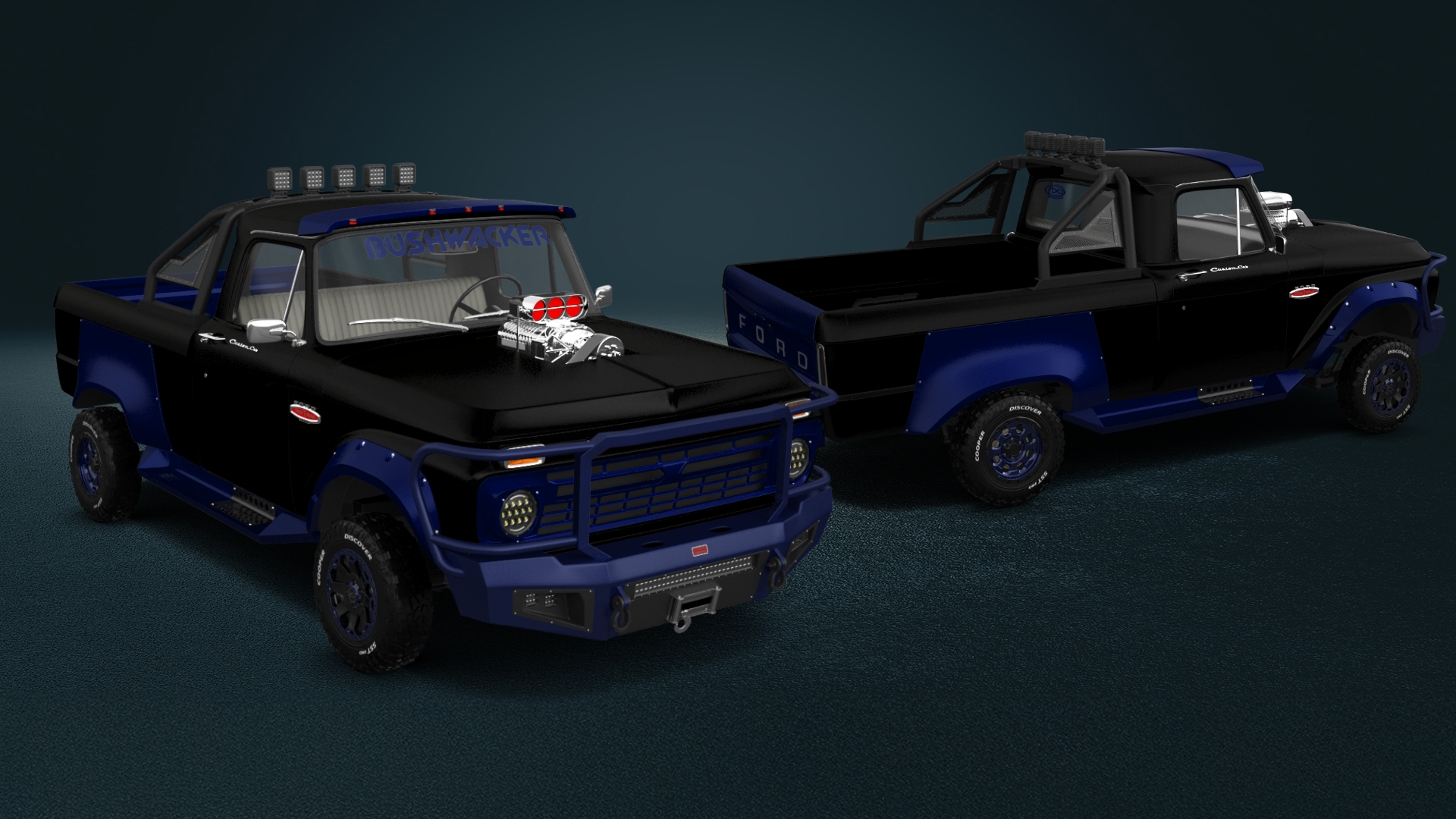 Ford F-100 Custom Cab 2 Door pickup truck 1966