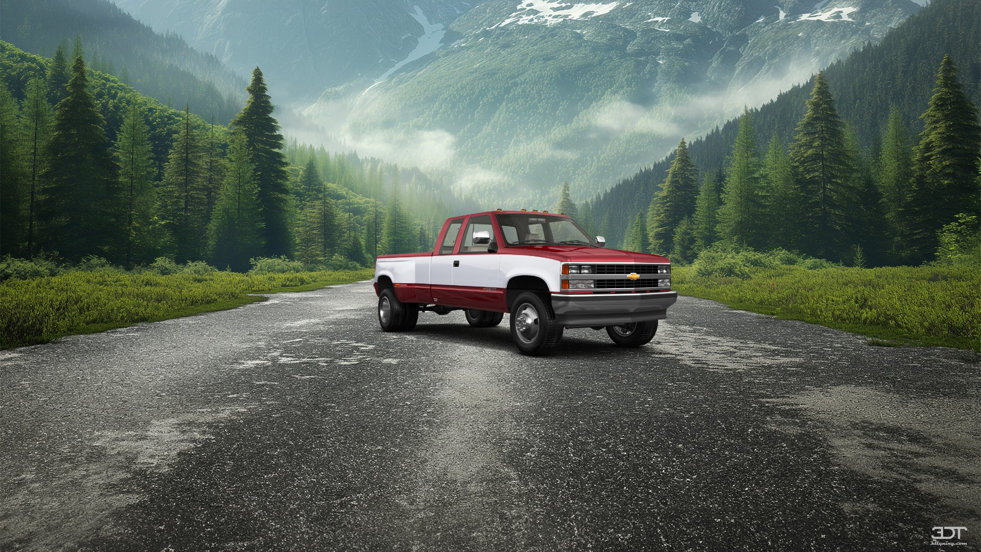 Chevrolet K3500 Extended Cab Pickup Truck 1988