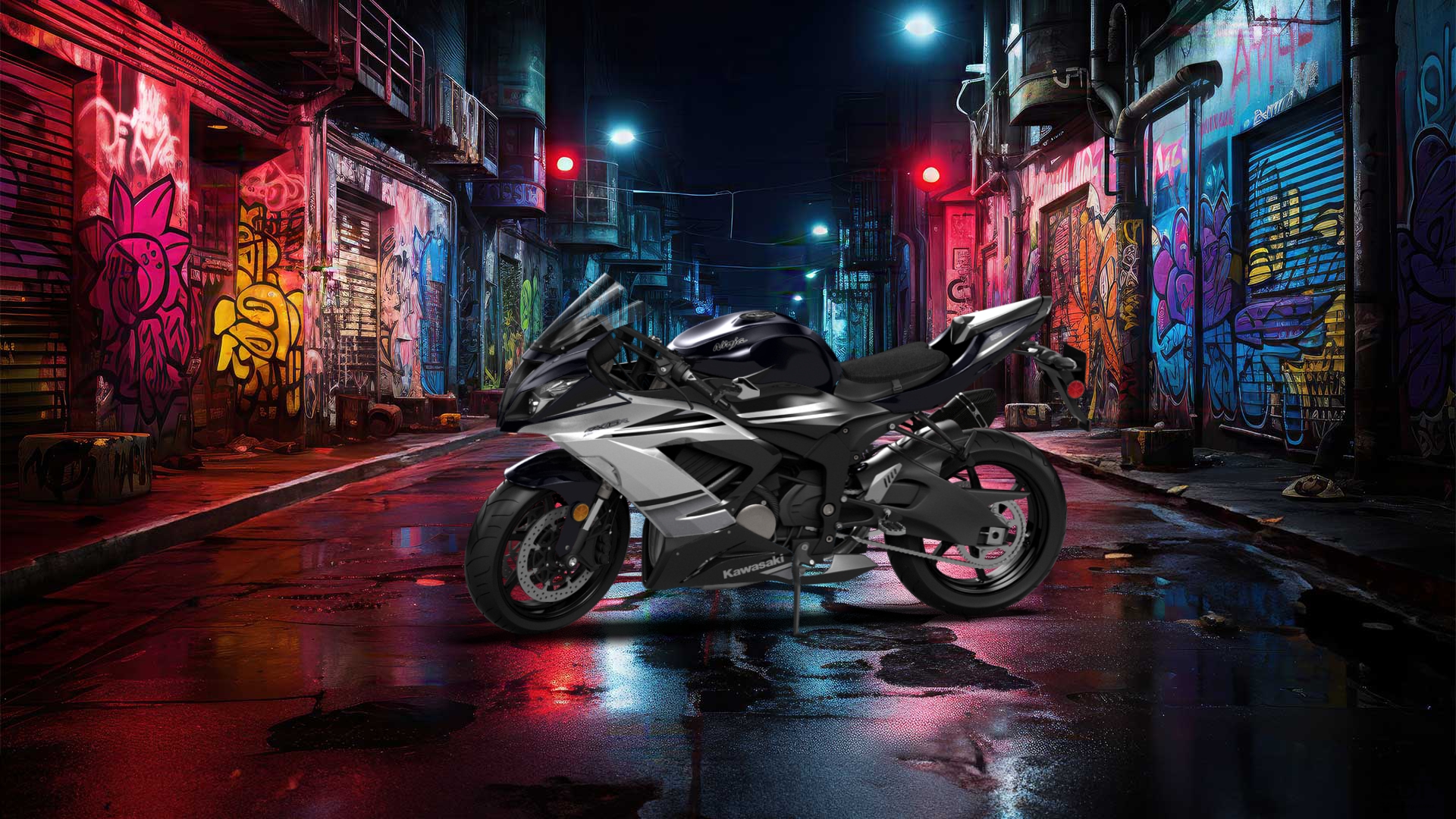 Kawasaki Ninja ZX 6R Sport Bike 2015 tuning
